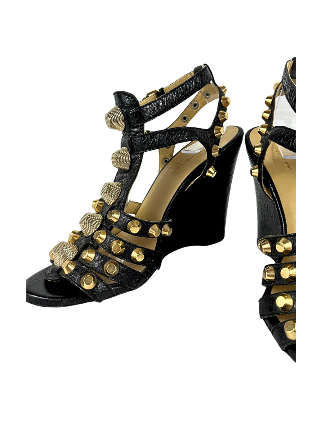Balenciaga Arena Studded Gladiator Heels