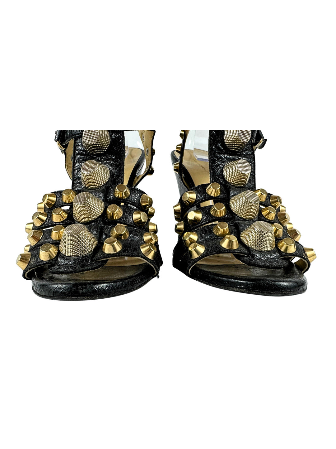 Balenciaga Arena Studded Gladiator Heels