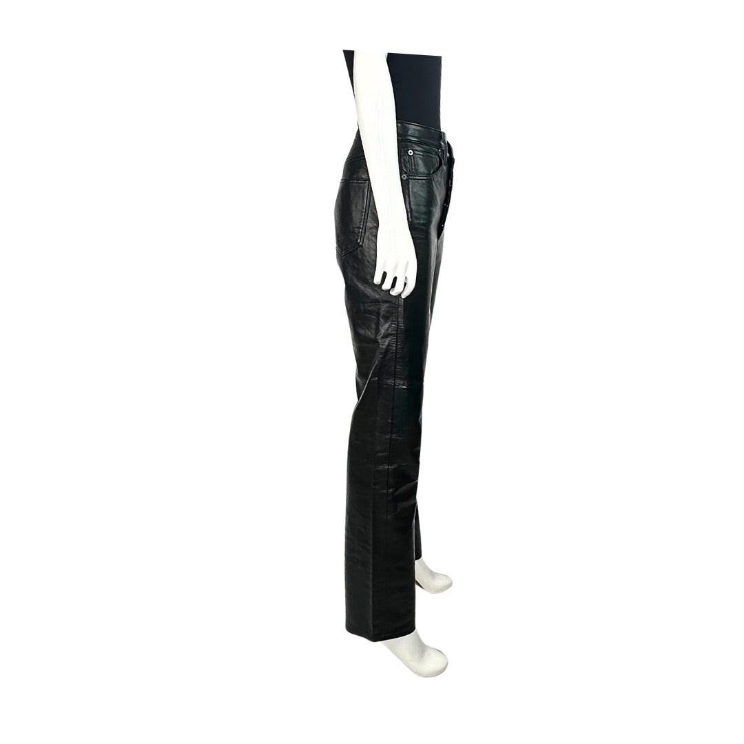 AGOLDE Recycled Straight Leather Pants