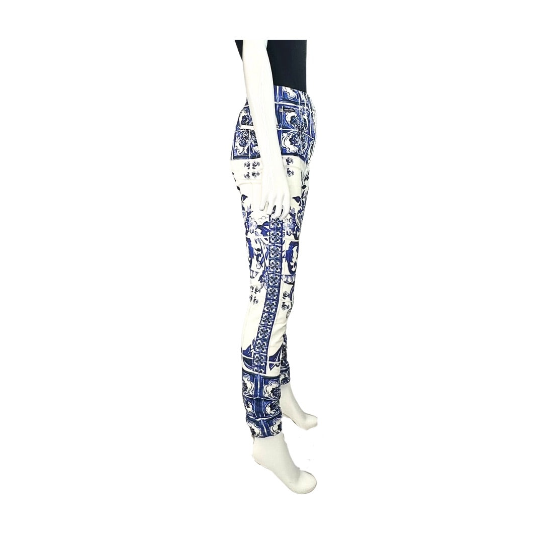 Dolce & Gabbana Majolica-Print Jeans