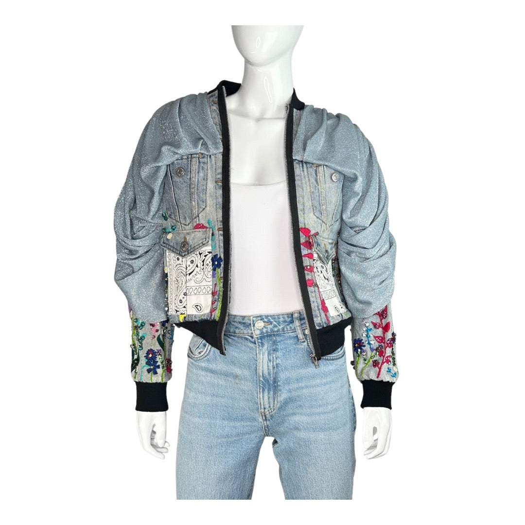 Maison Voyage Embroidered  Denim Jacket