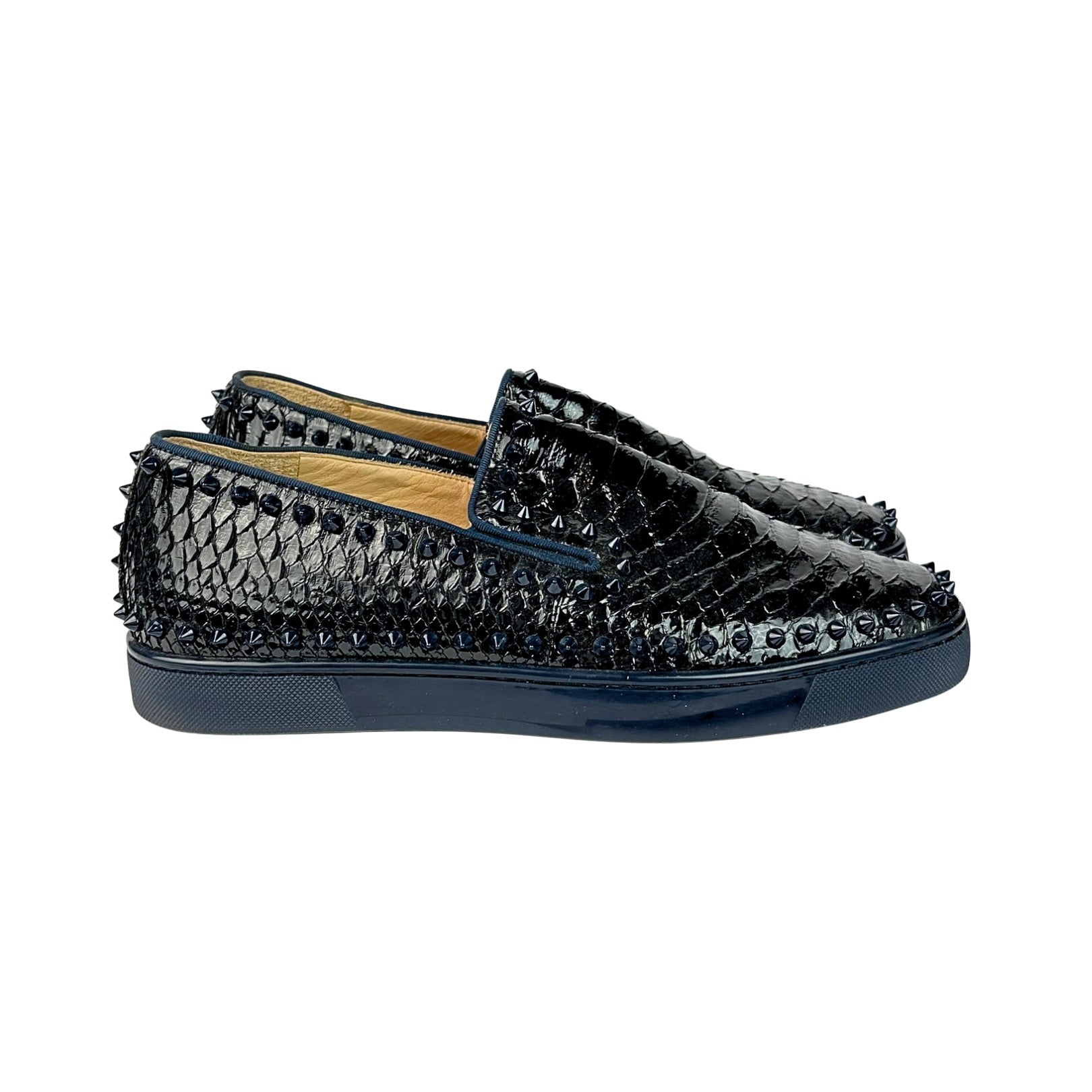 Christian Louboutin Spike Pin Boat Loafers