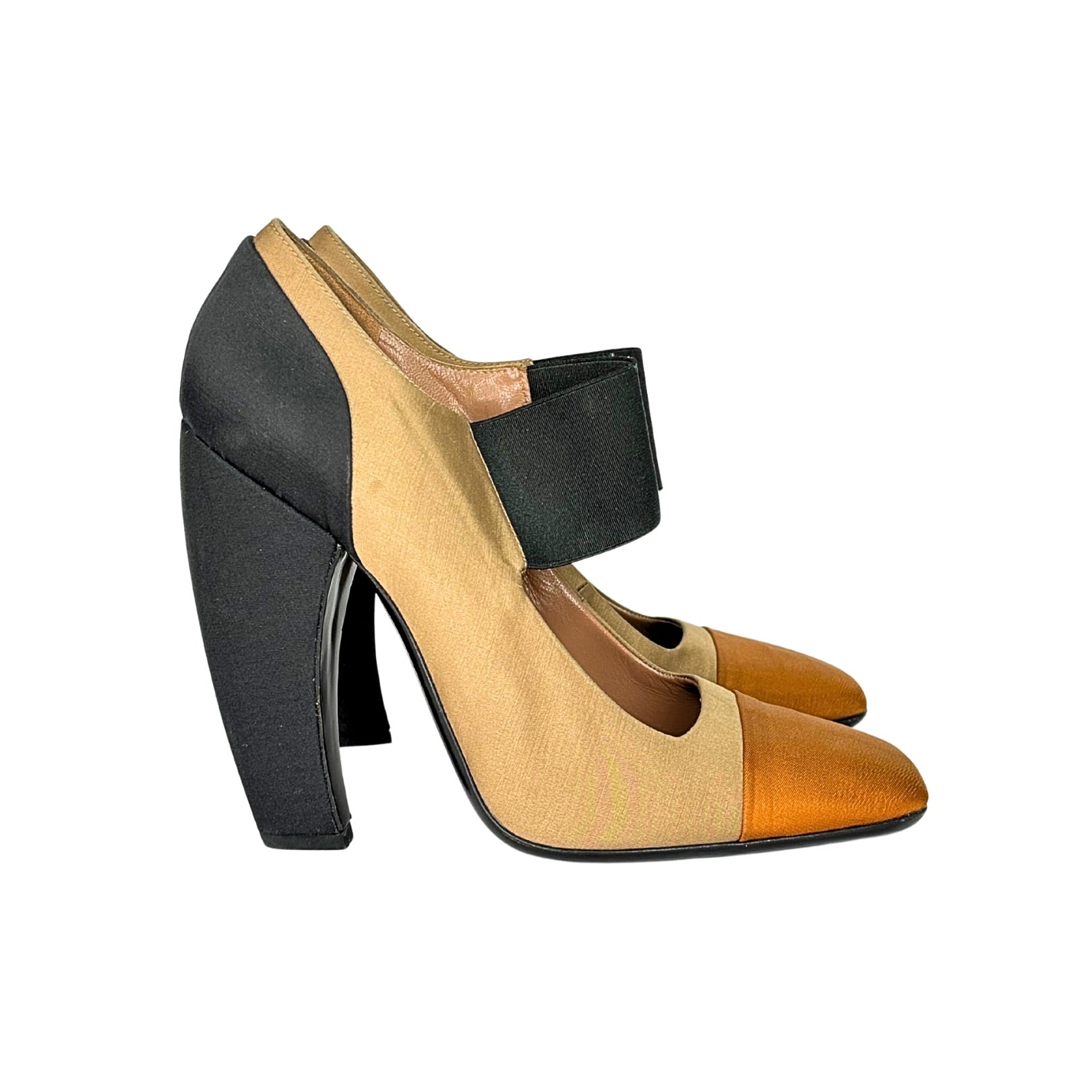 Prada Three-Tone Mary Jane Pumps