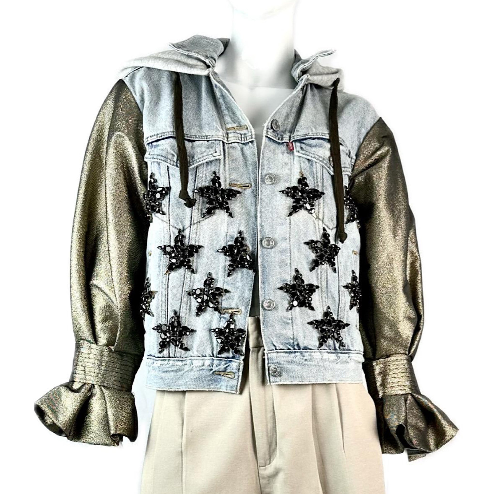 Maison Voyage Hoodie Denim Jacket