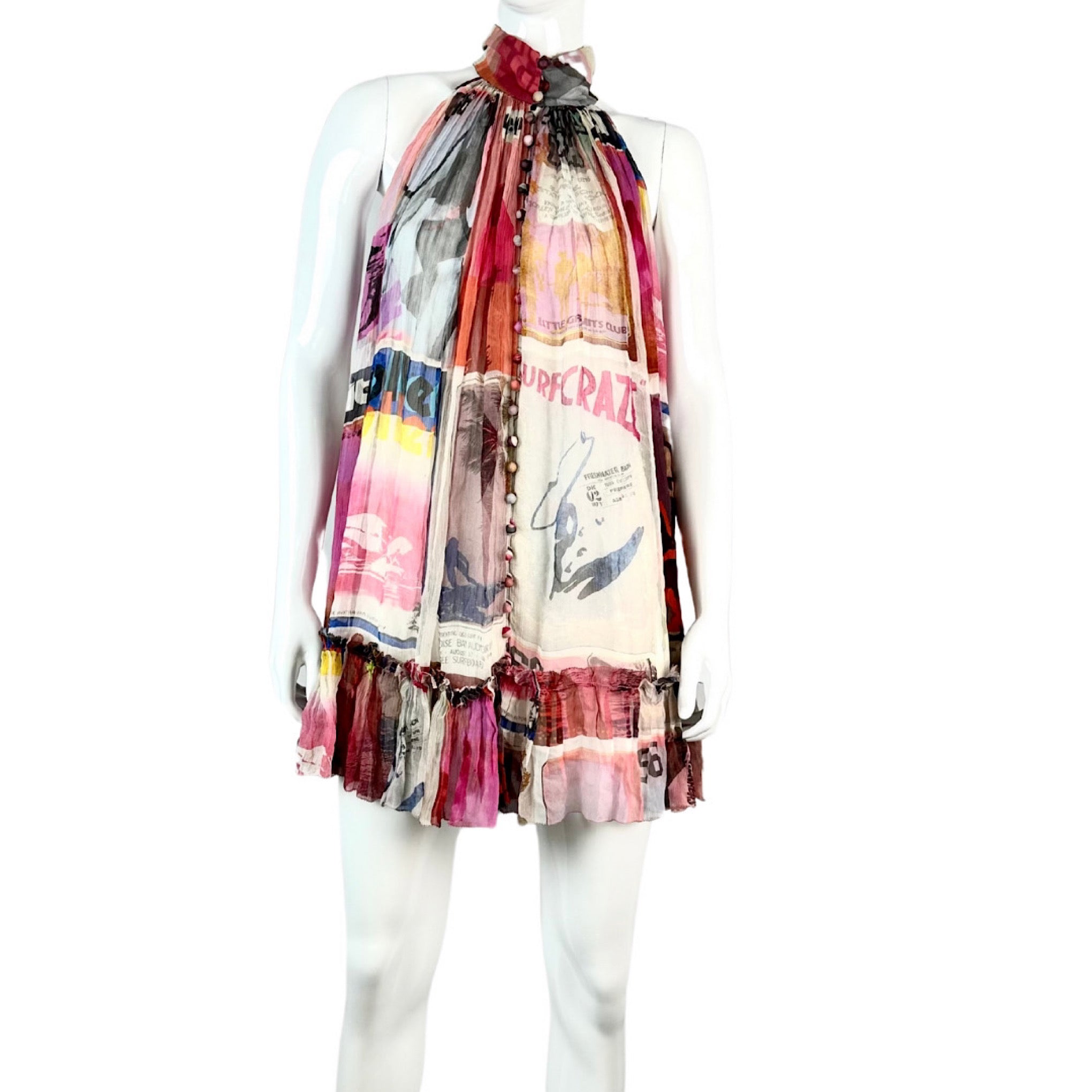 Zimmerman Wavelength High Collar Dress