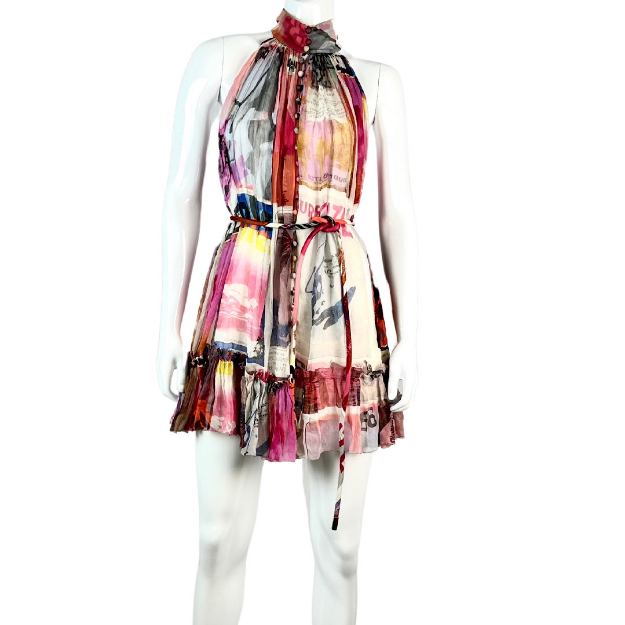 Zimmerman Wavelength High Collar Dress