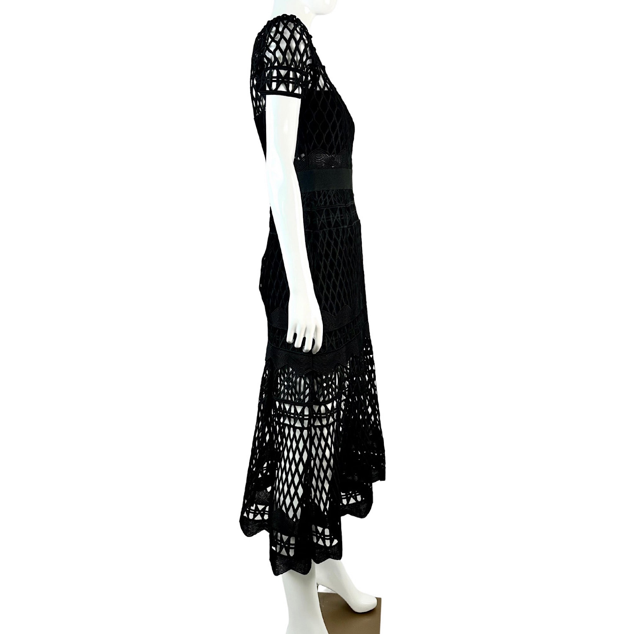 Self Portrait Cutwork Lace Layered Dress
