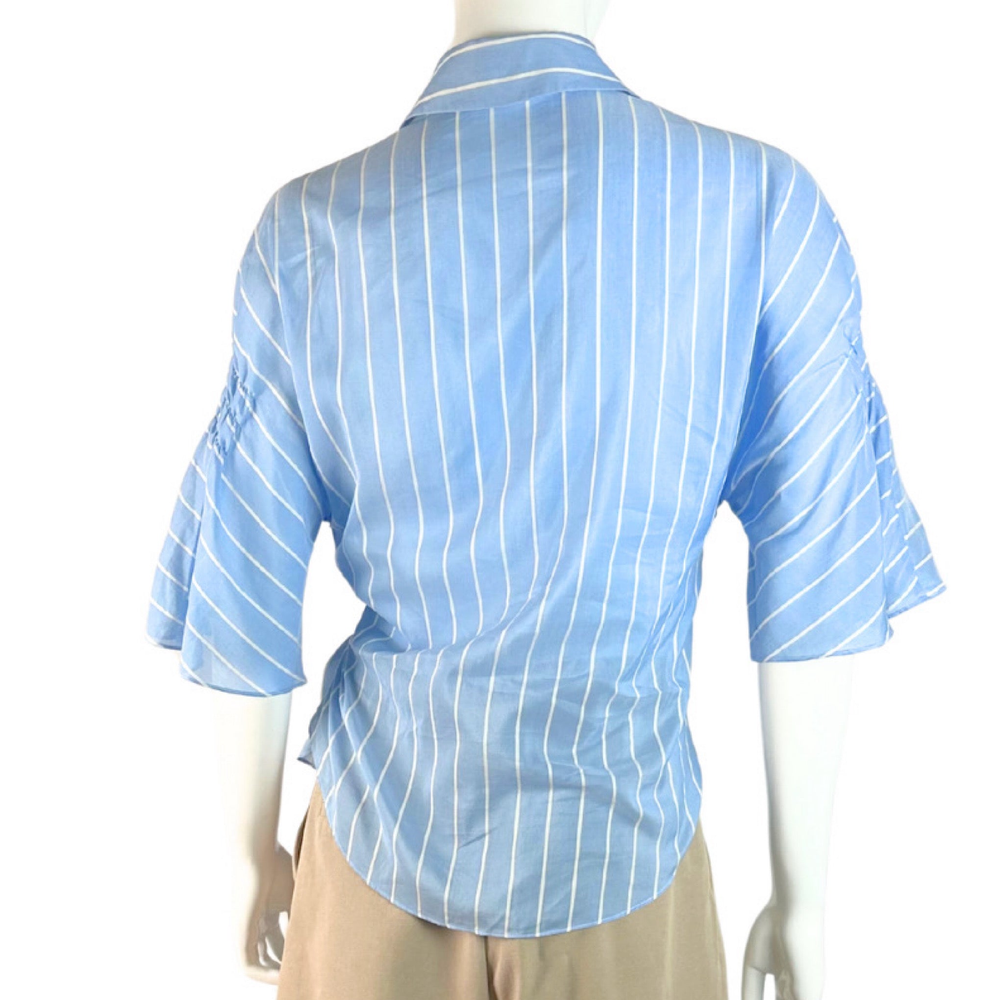 Jonathan Simkhai Scallop Cutout Embroidery Blouse