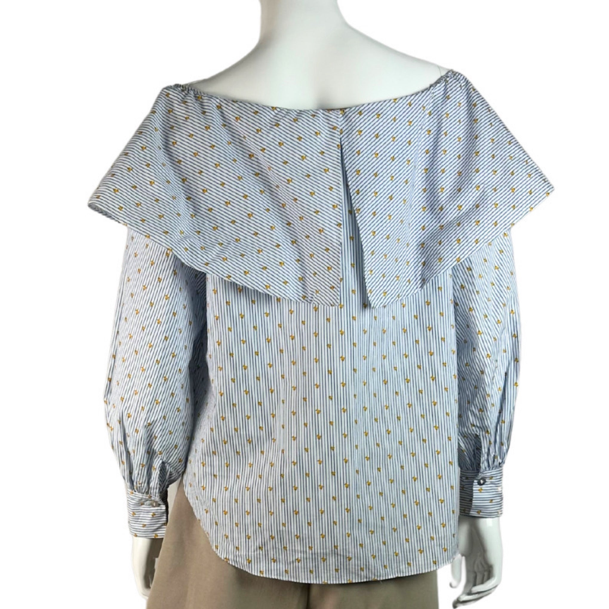 Silvia Tcherassi Rubber Duckie Off The Shoulder Blouse