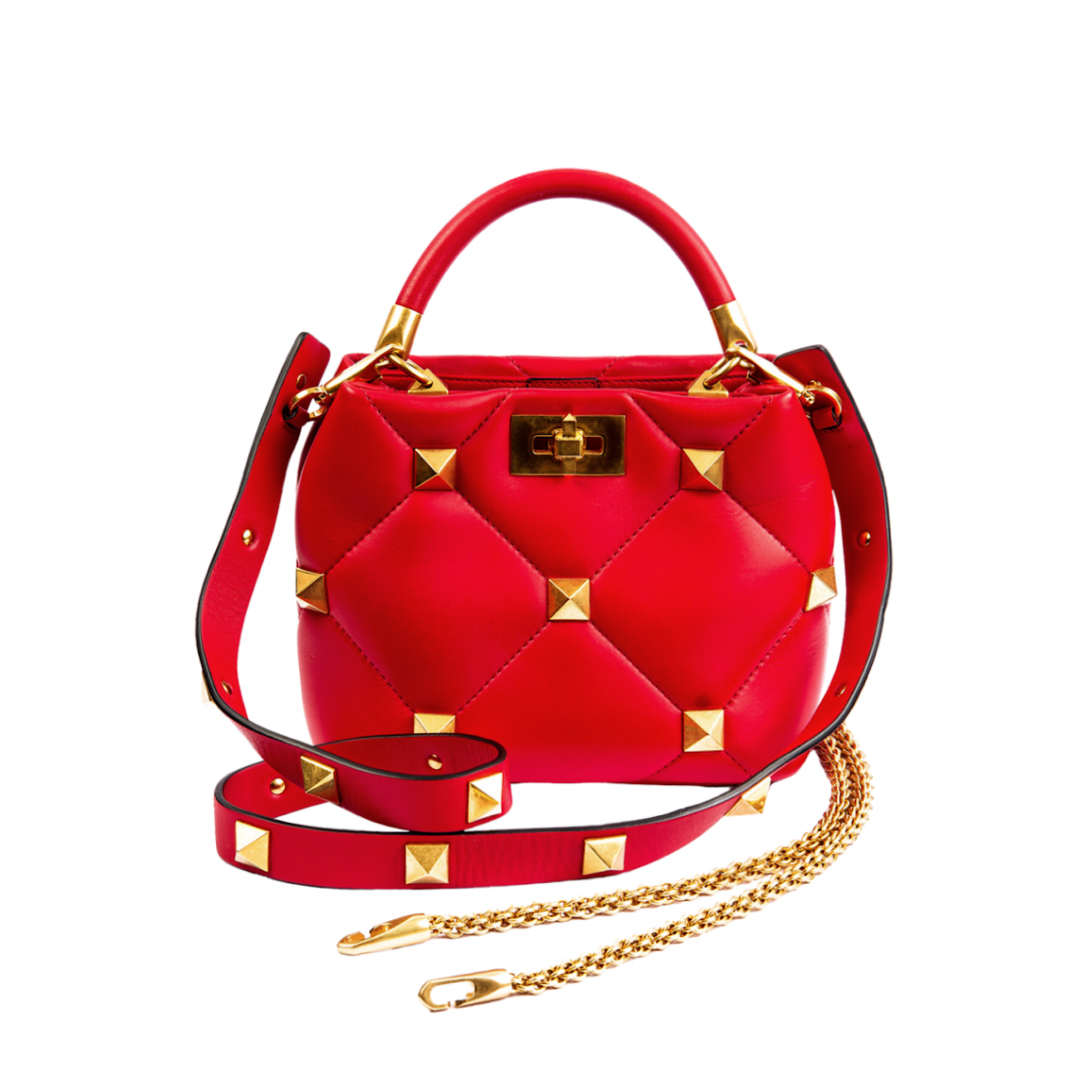 Valentino Roman Studs Small Top Handle Bag