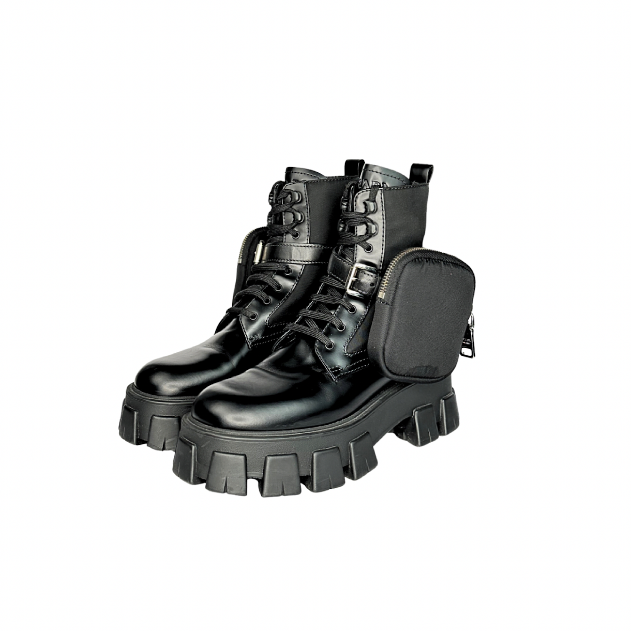 Prada Monolith Combat Boots