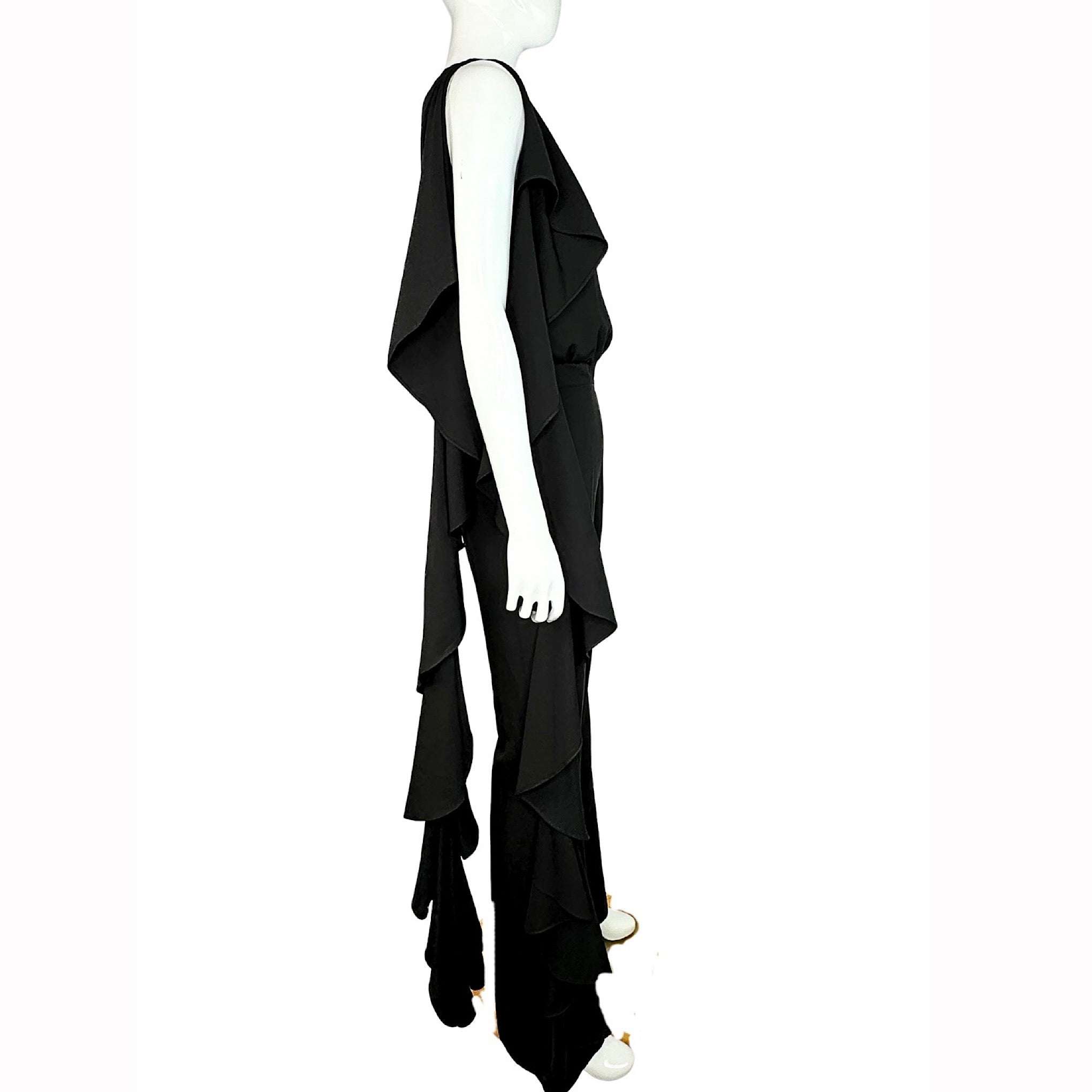 Iorane One Shoulder Ruffled Jumpsuit