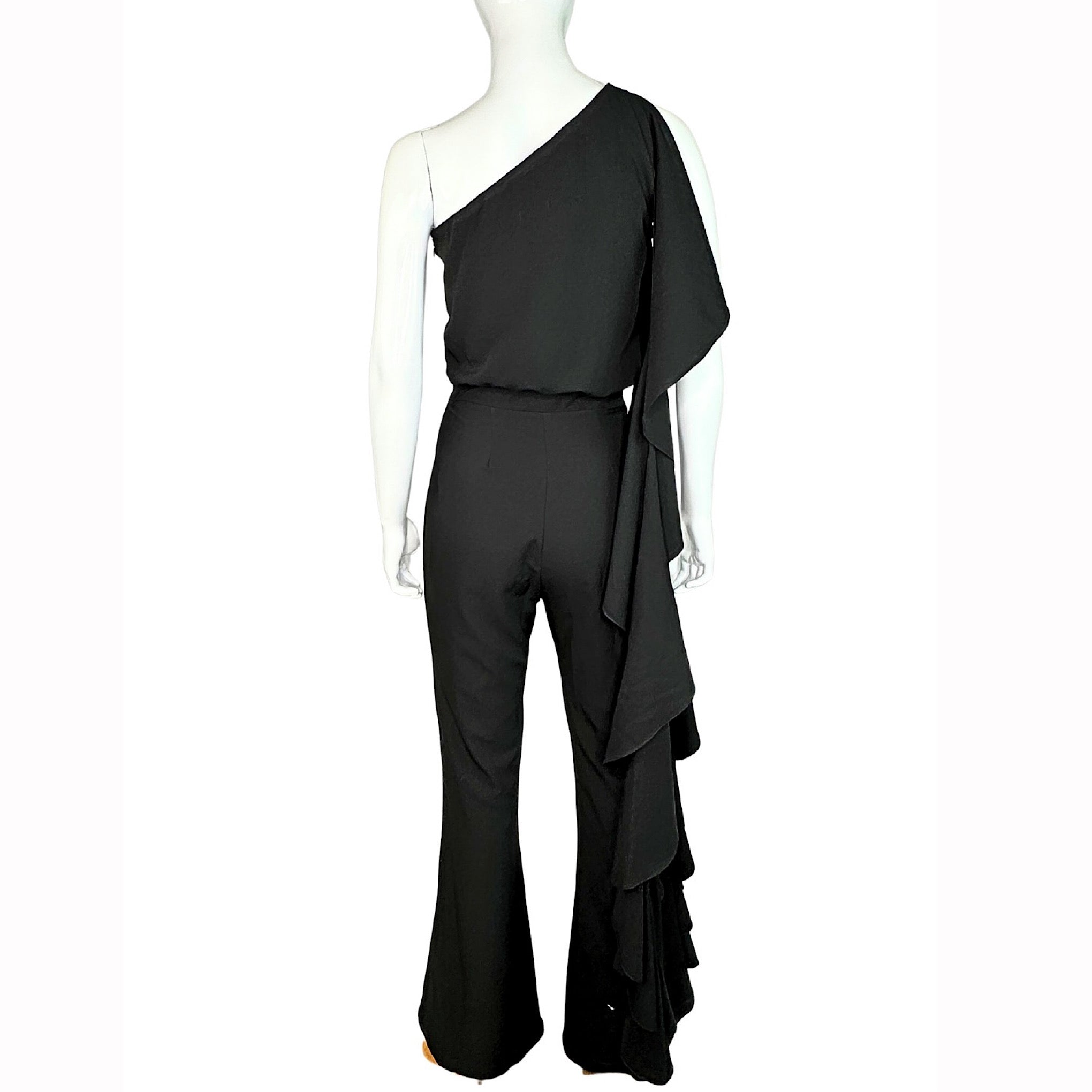 Iorane One Shoulder Ruffled Jumpsuit