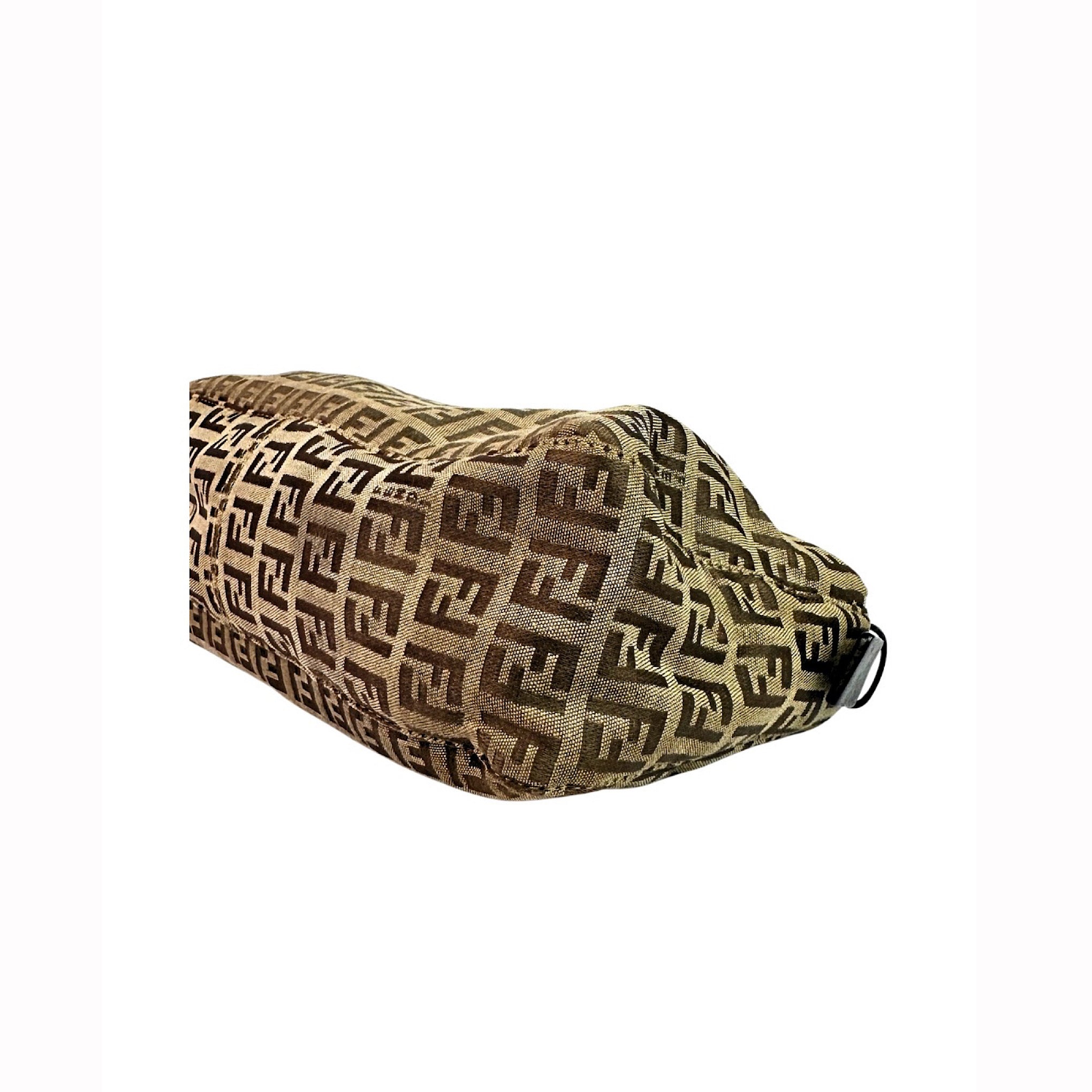 Fendi Zucchino Baguette Shoulder Bag