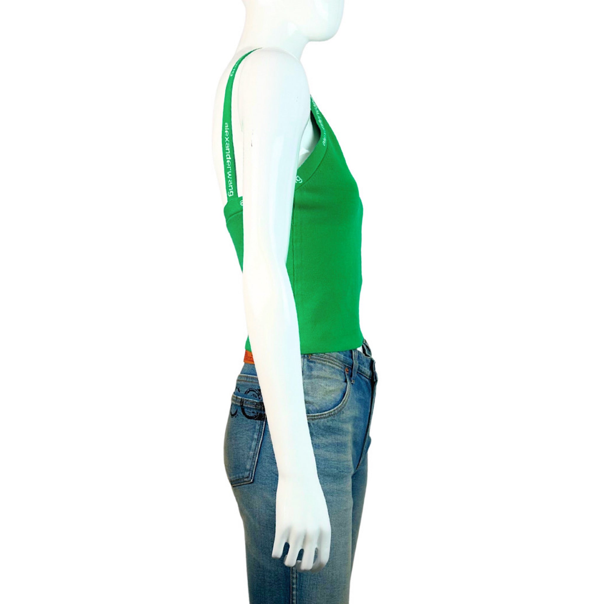 Alexander Wang Logo-Jacquard Bodycon Tank Top