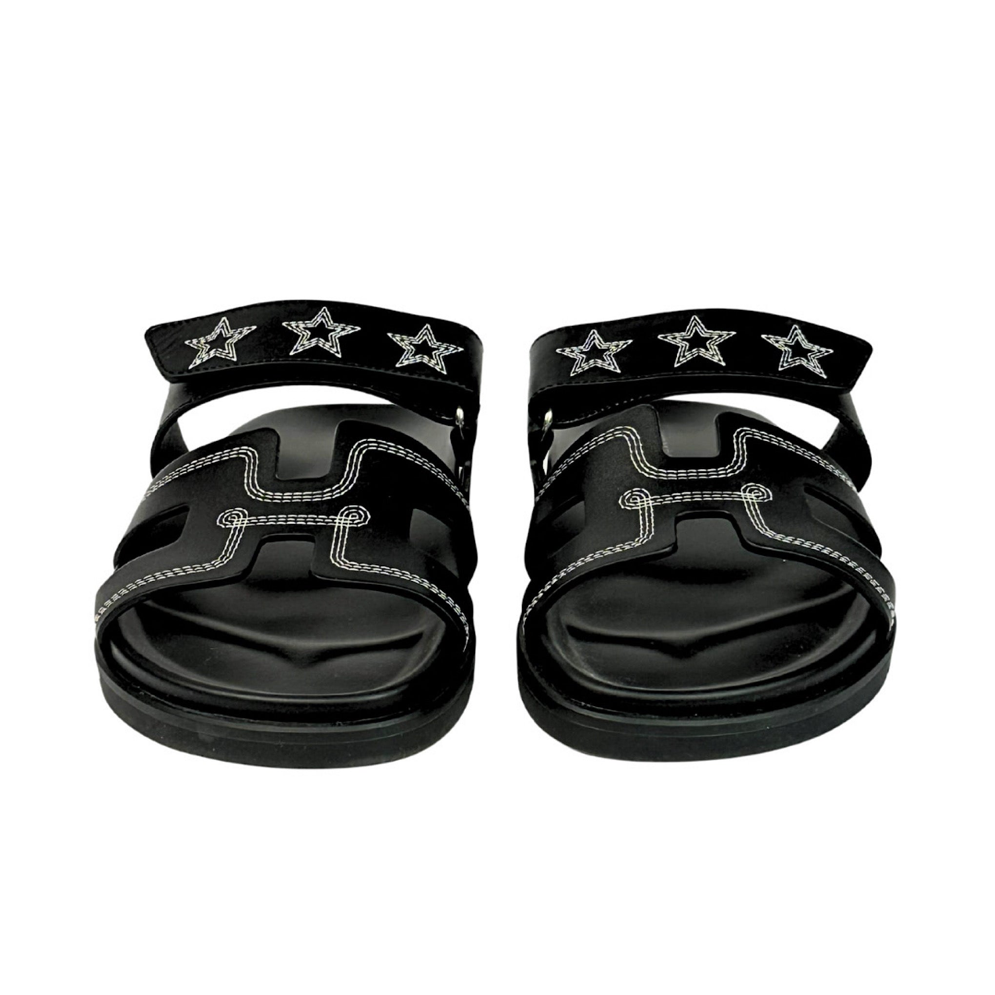 Hermès Star Stitch Chypre Sandals