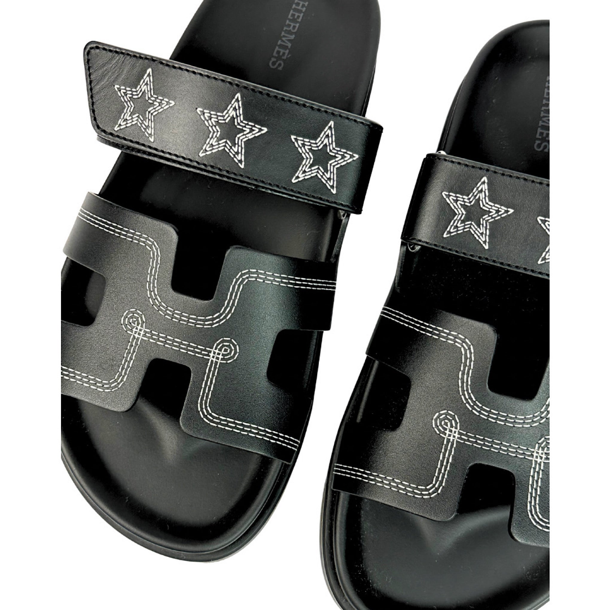 Hermès Star Stitch Chypre Sandals
