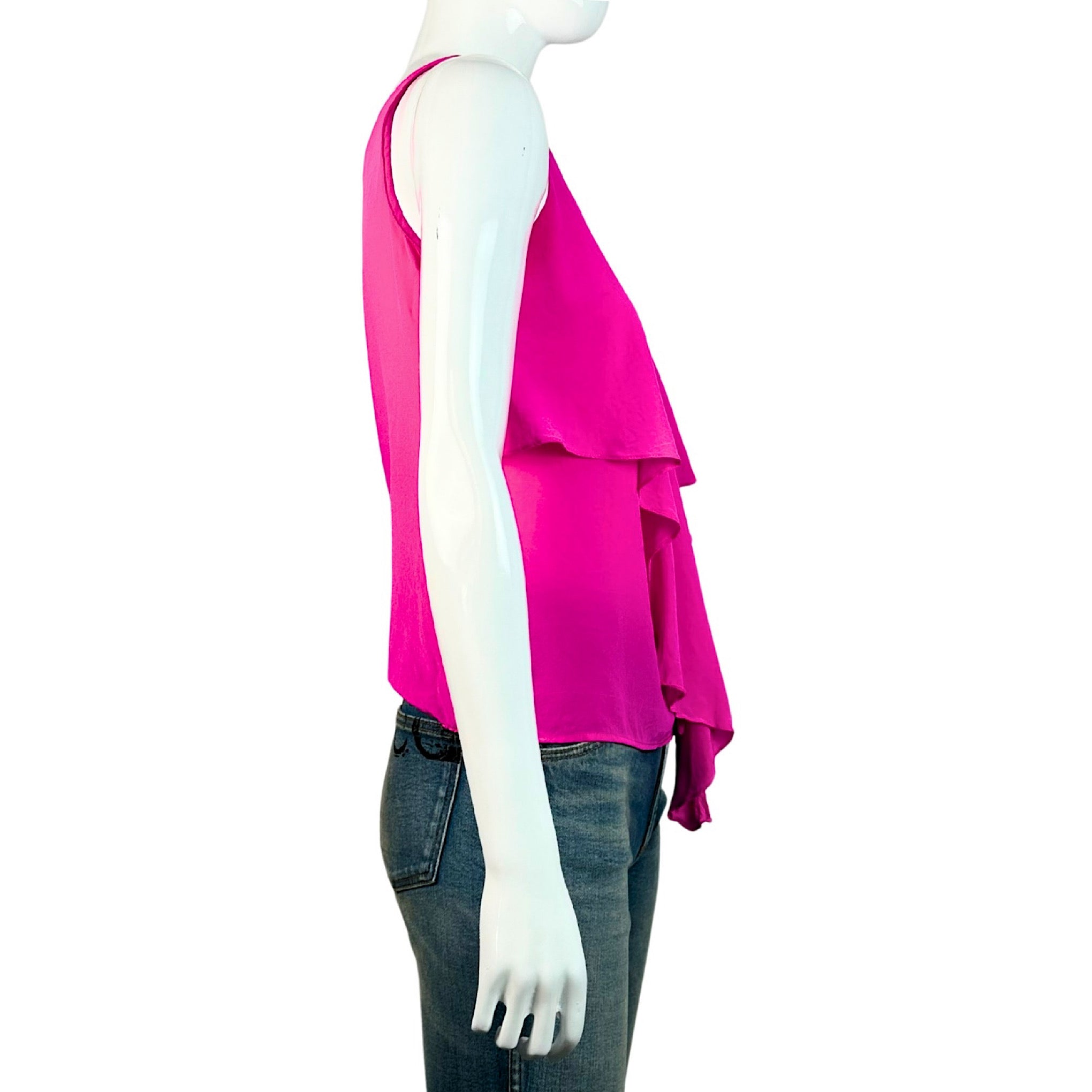 Amanda Uprichard V-Neck Blouse Top