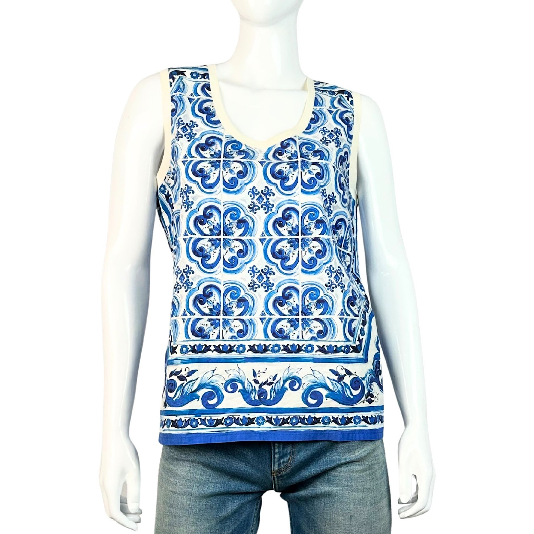 Dolce & Gabbana Majolica Blouse Top