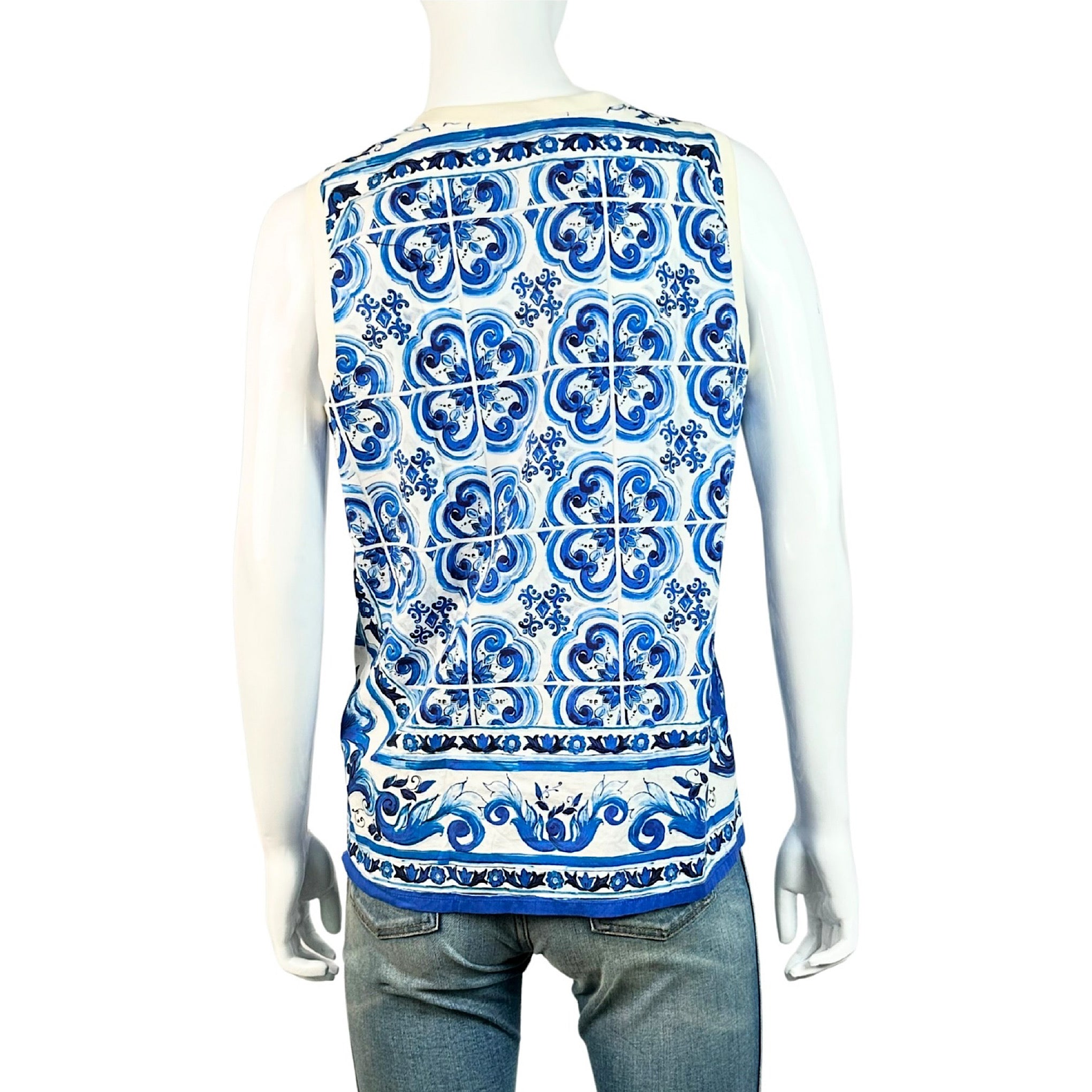 Dolce & Gabbana Majolica Blouse Top