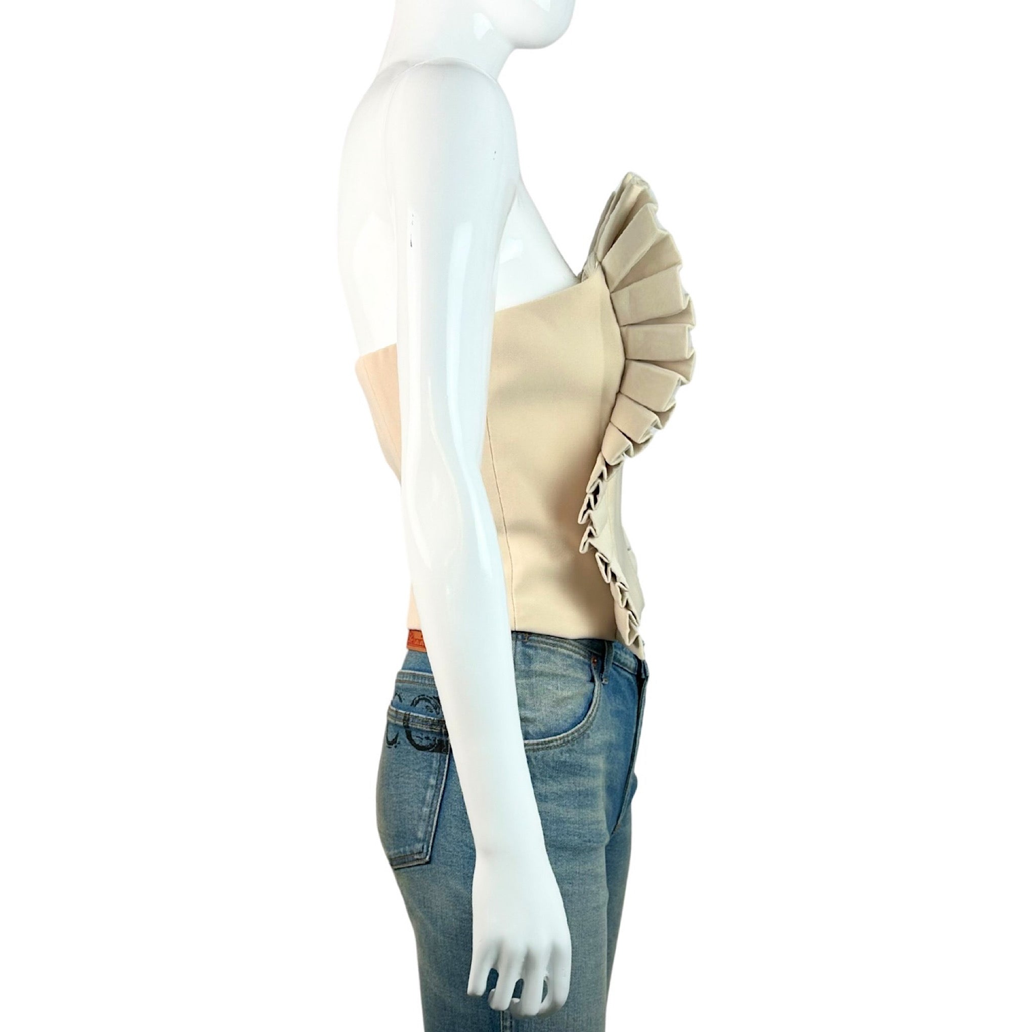 Allie Ruffle Strapples Top