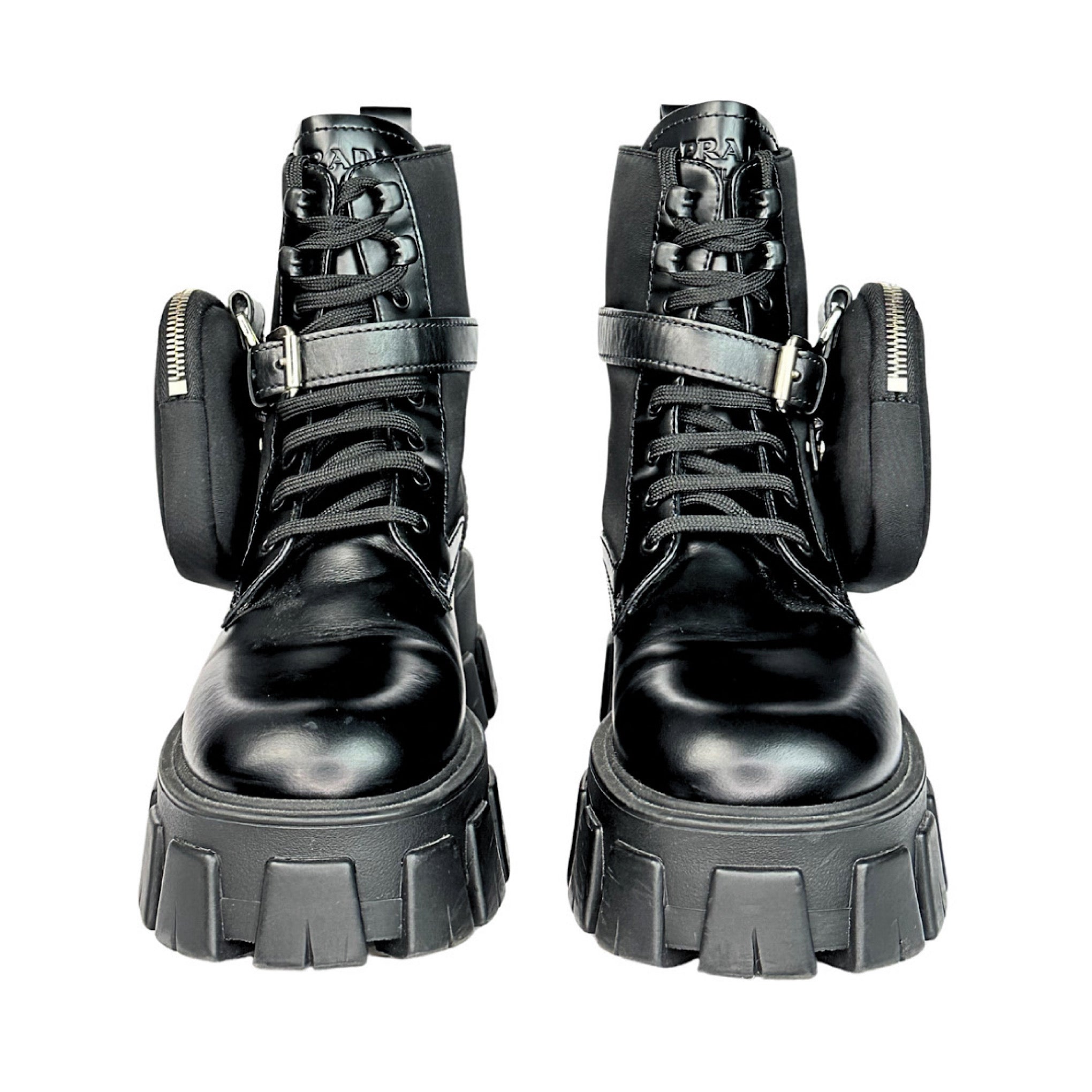 Prada Monolith Combat Boots