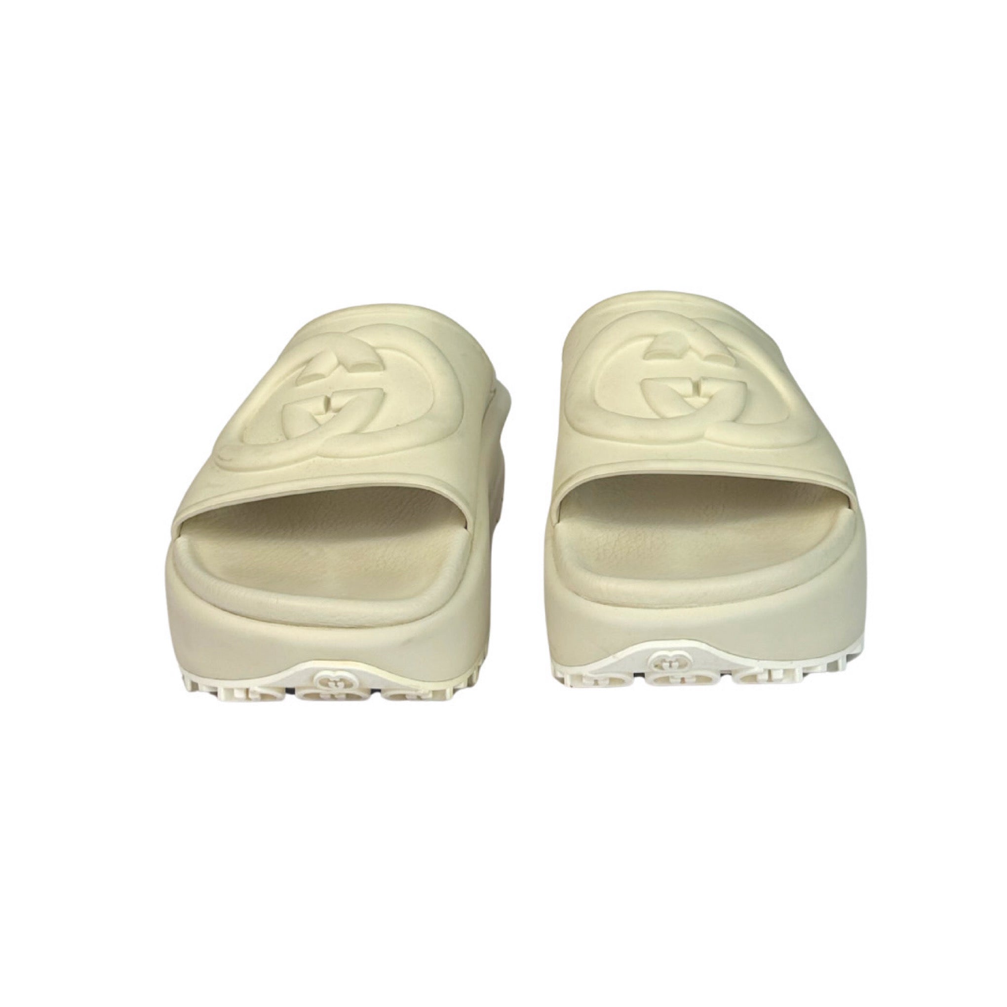 Gucci Interlocking Platform Rubber Sandals