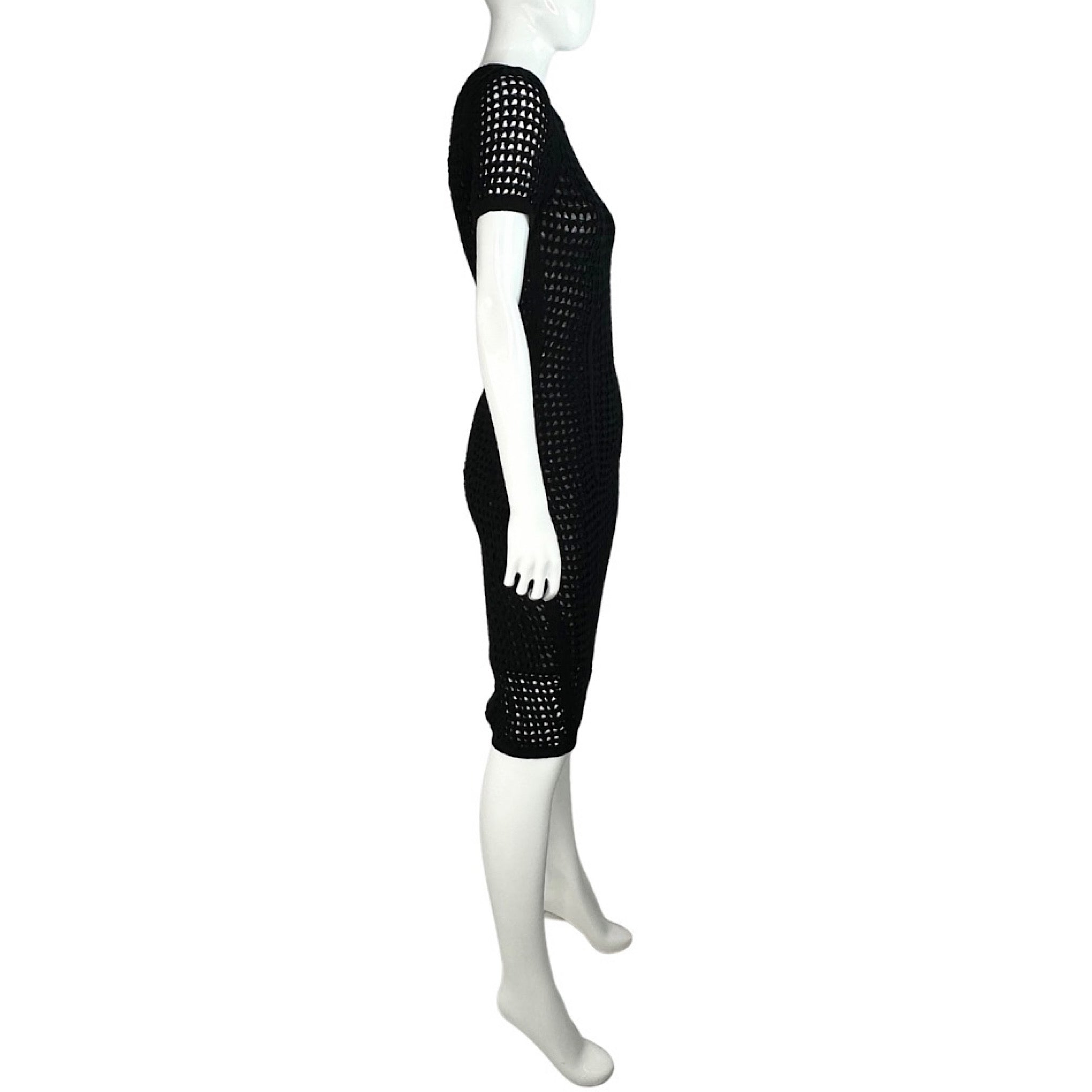 T By Alexander Wang Crochet Midi Dress