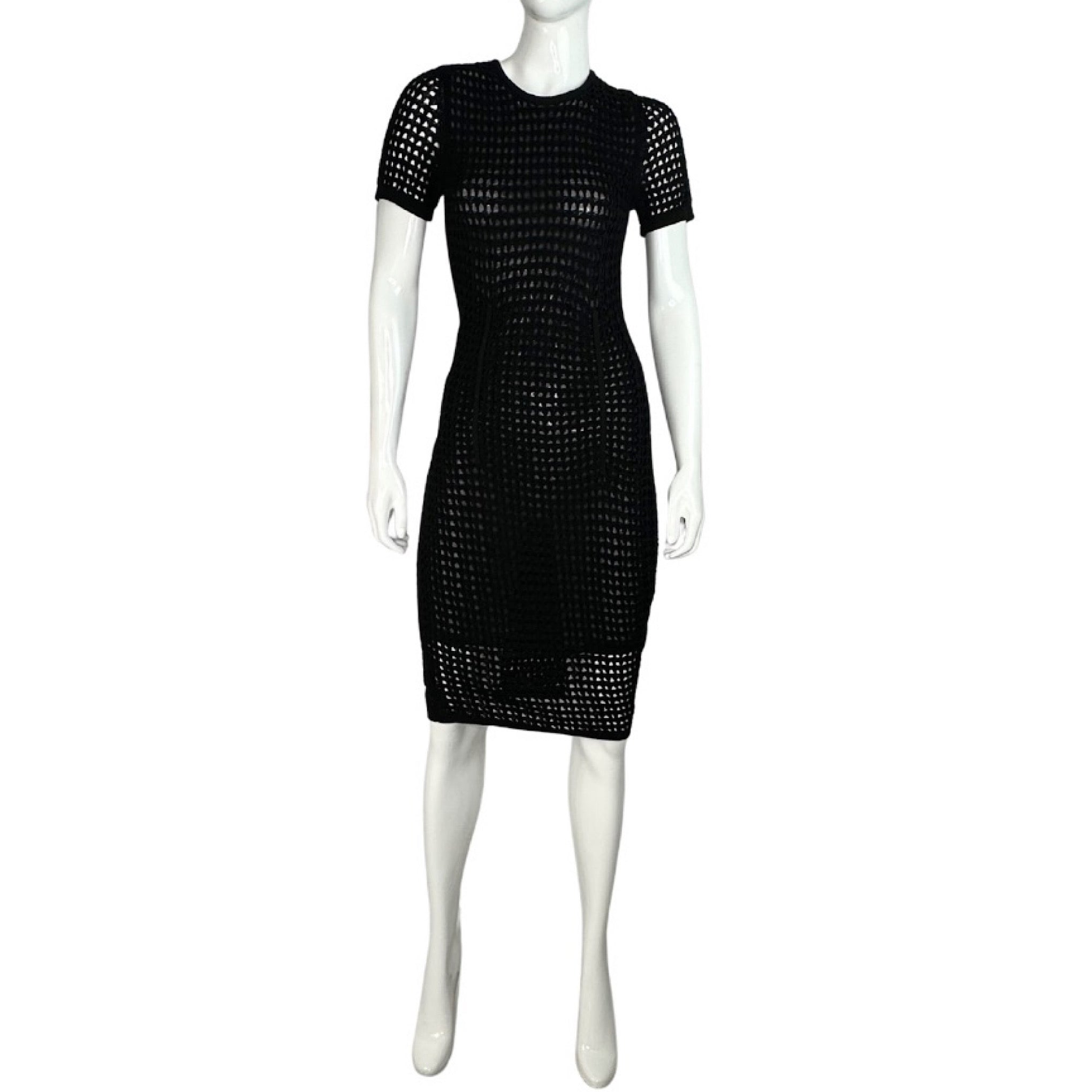 T By Alexander Wang Crochet Midi Dress