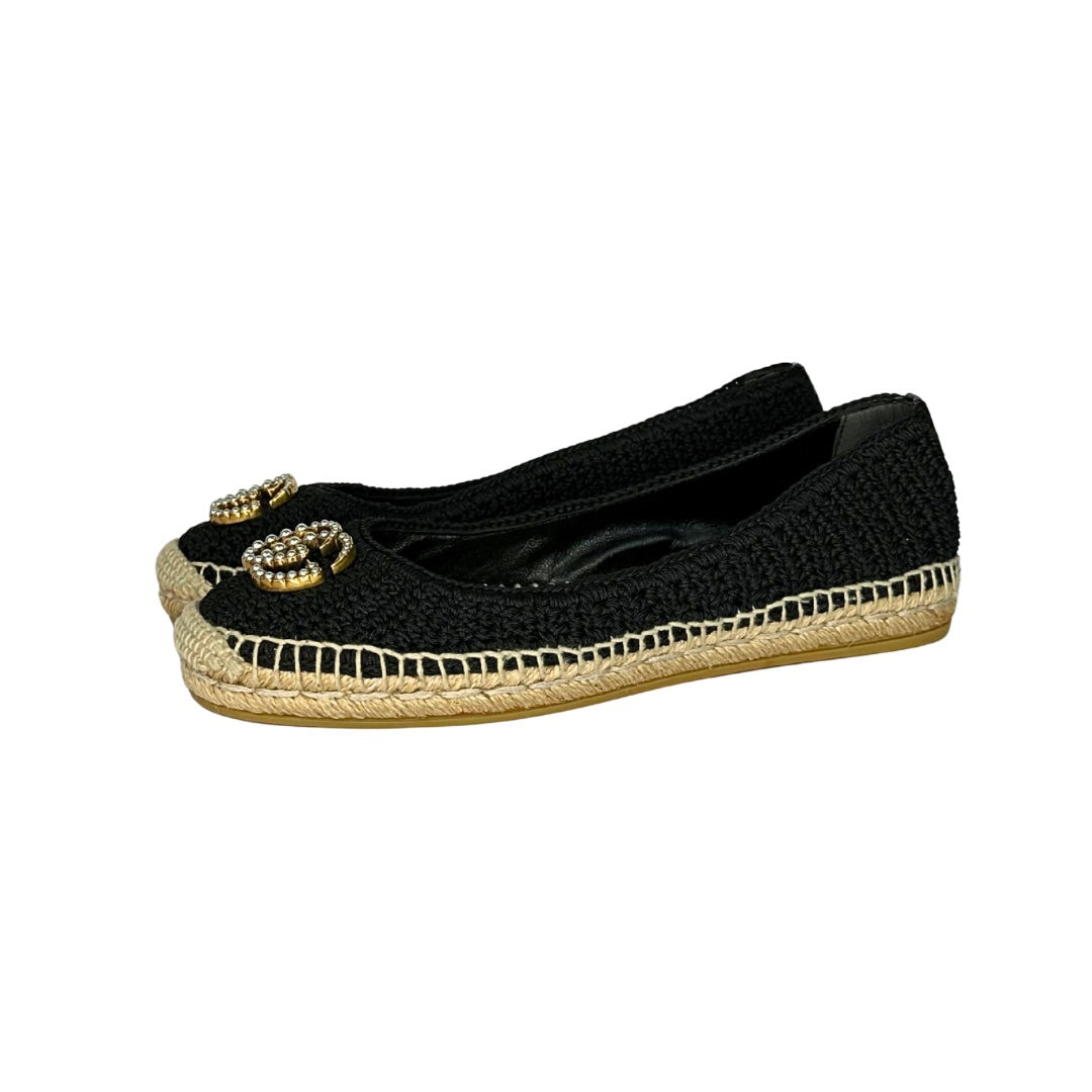 Gucci Crochet Pearly Embellished Espadrilles