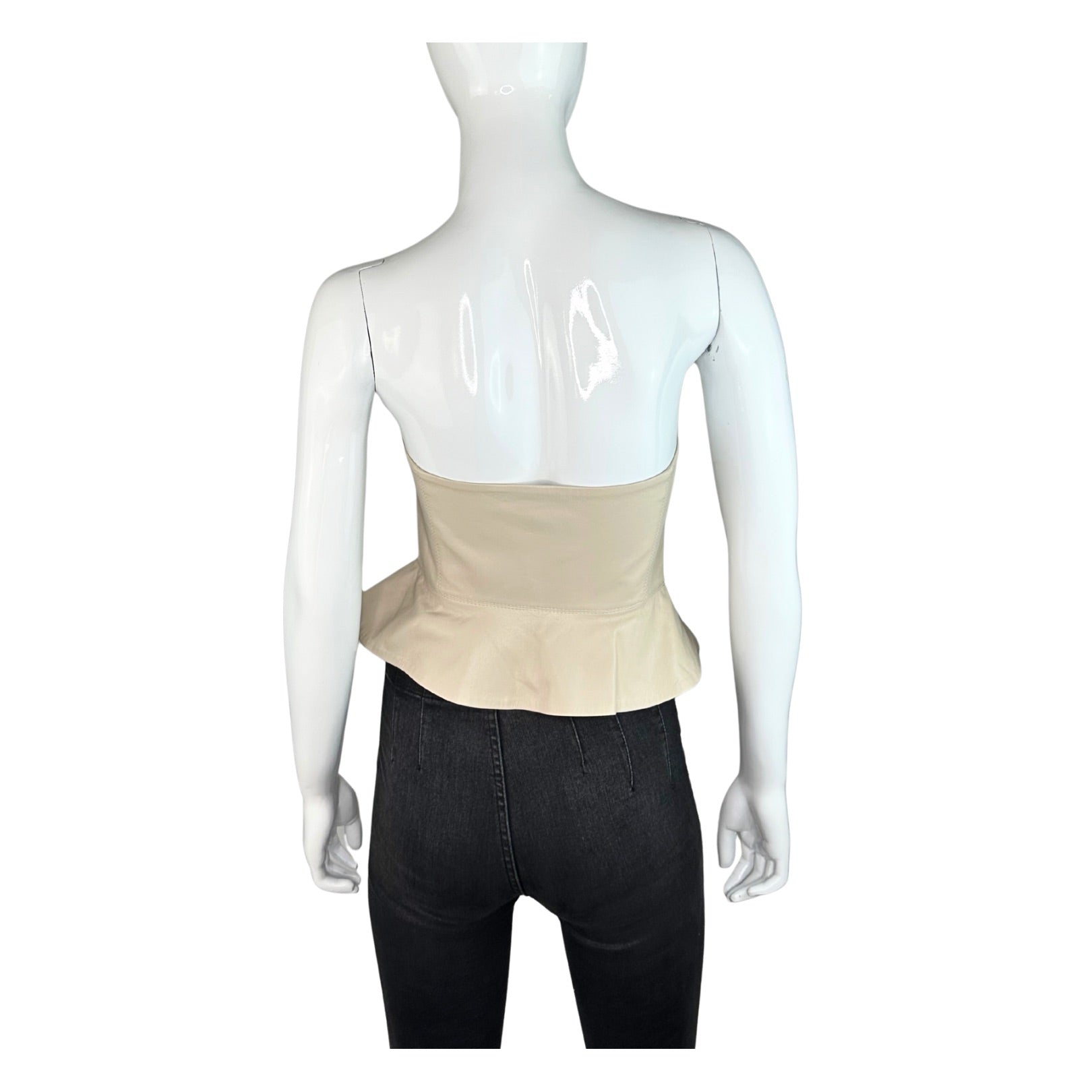 Nanushka Strapless Button-Front Top