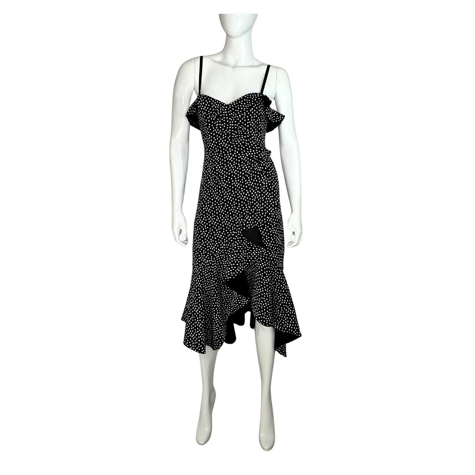 Jonathan Simkhai Asymmetrical Ruffle Midi Dress