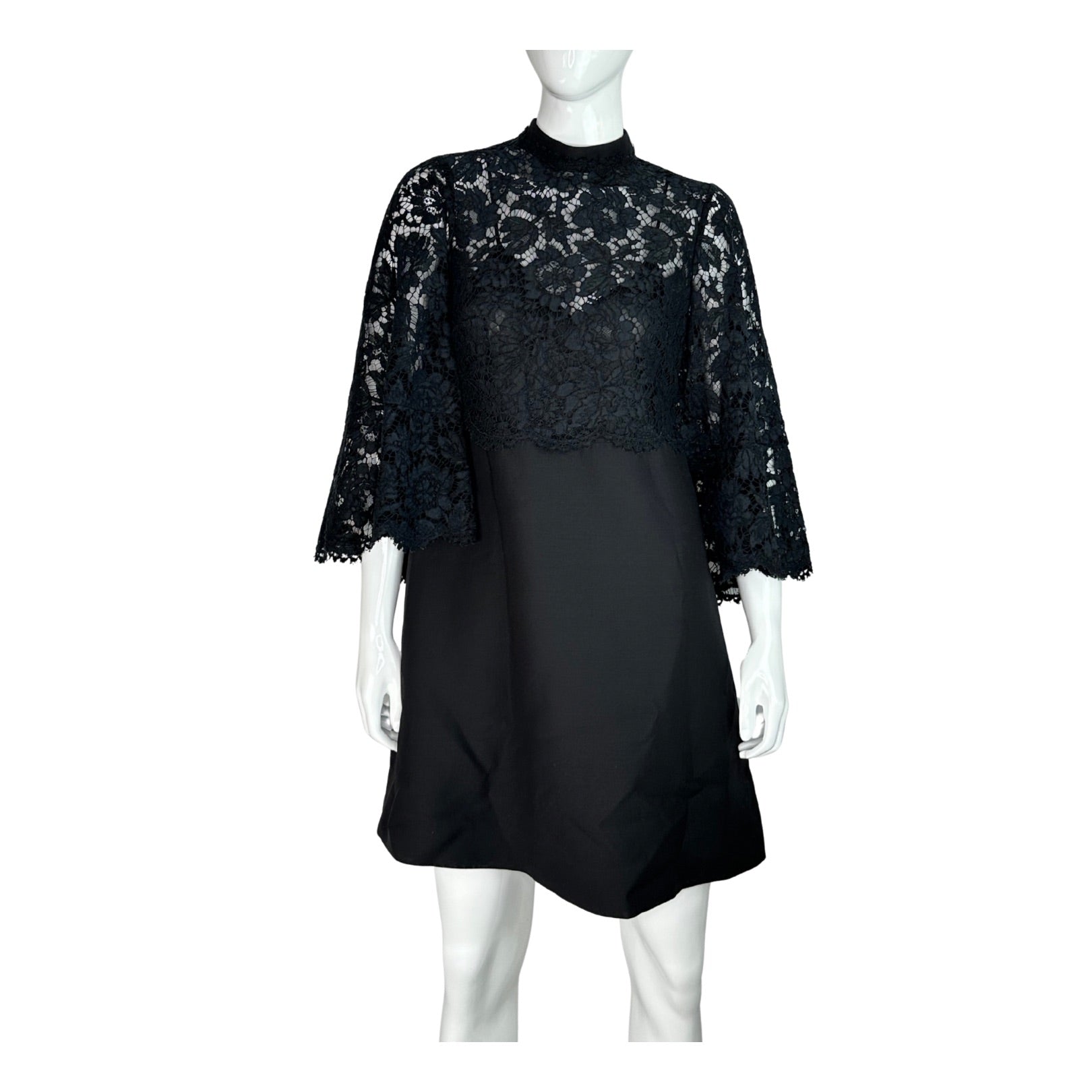 Valentino Cape Lace  Mini Dress
