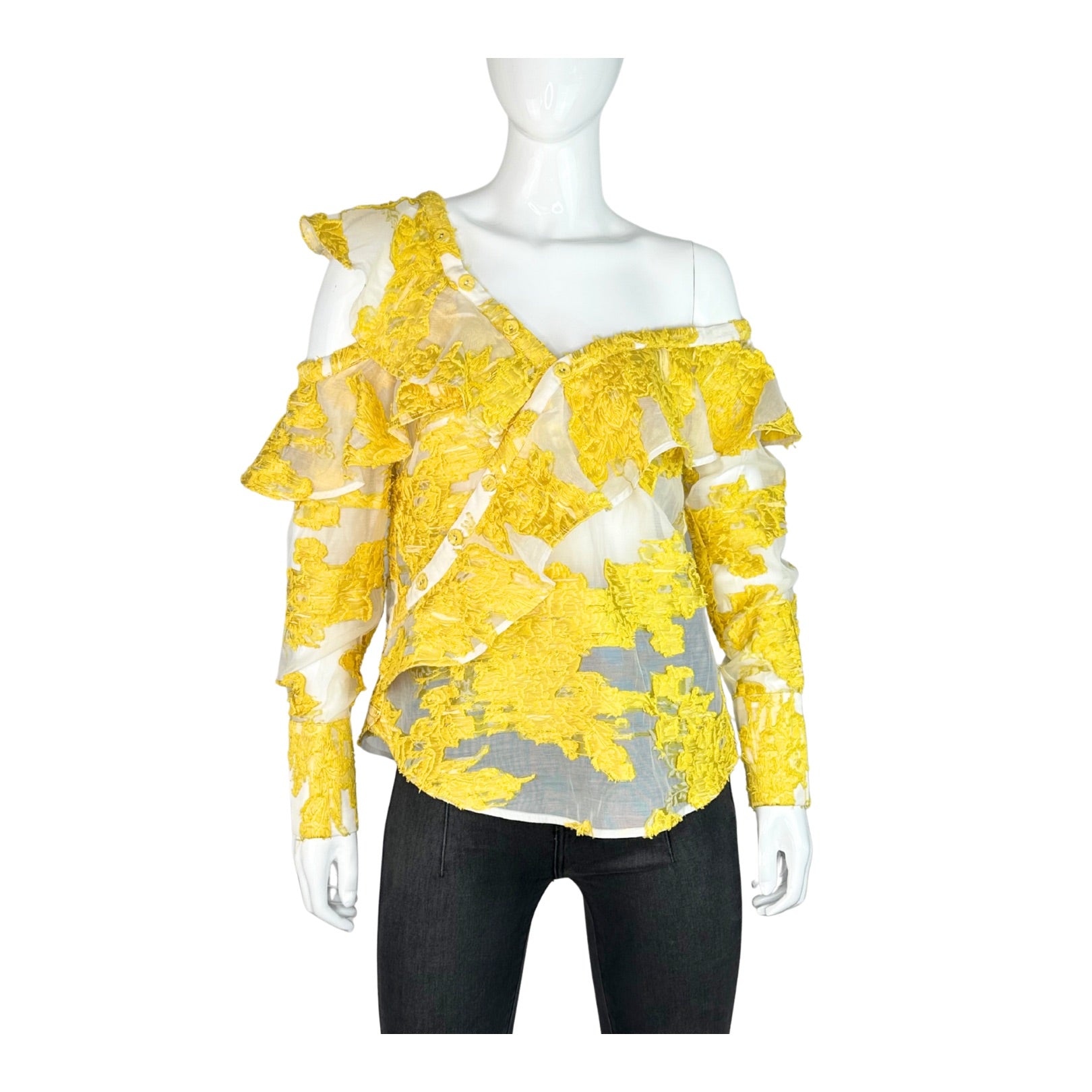 Self Portrait Floral Embroidered Top