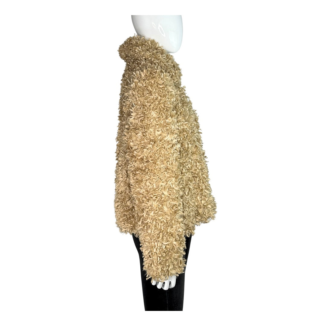 Zadig & Voltaire Fun Curly Faux Fur Coat