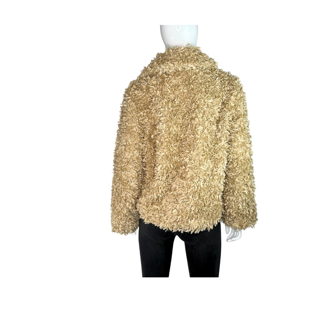 Zadig & Voltaire Fun Curly Faux Fur Coat