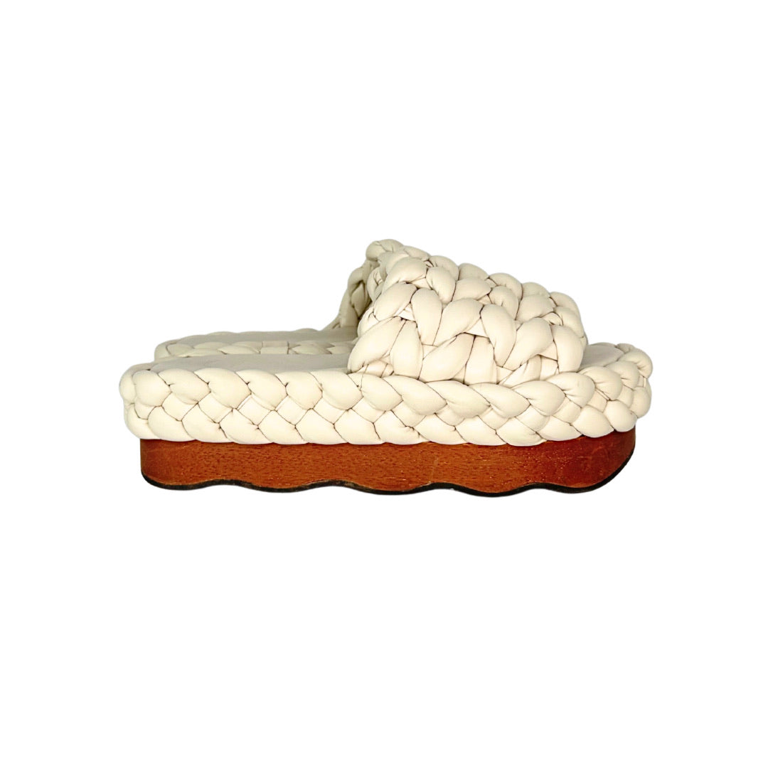 Chloé Wavy Braided Platfom Sandals