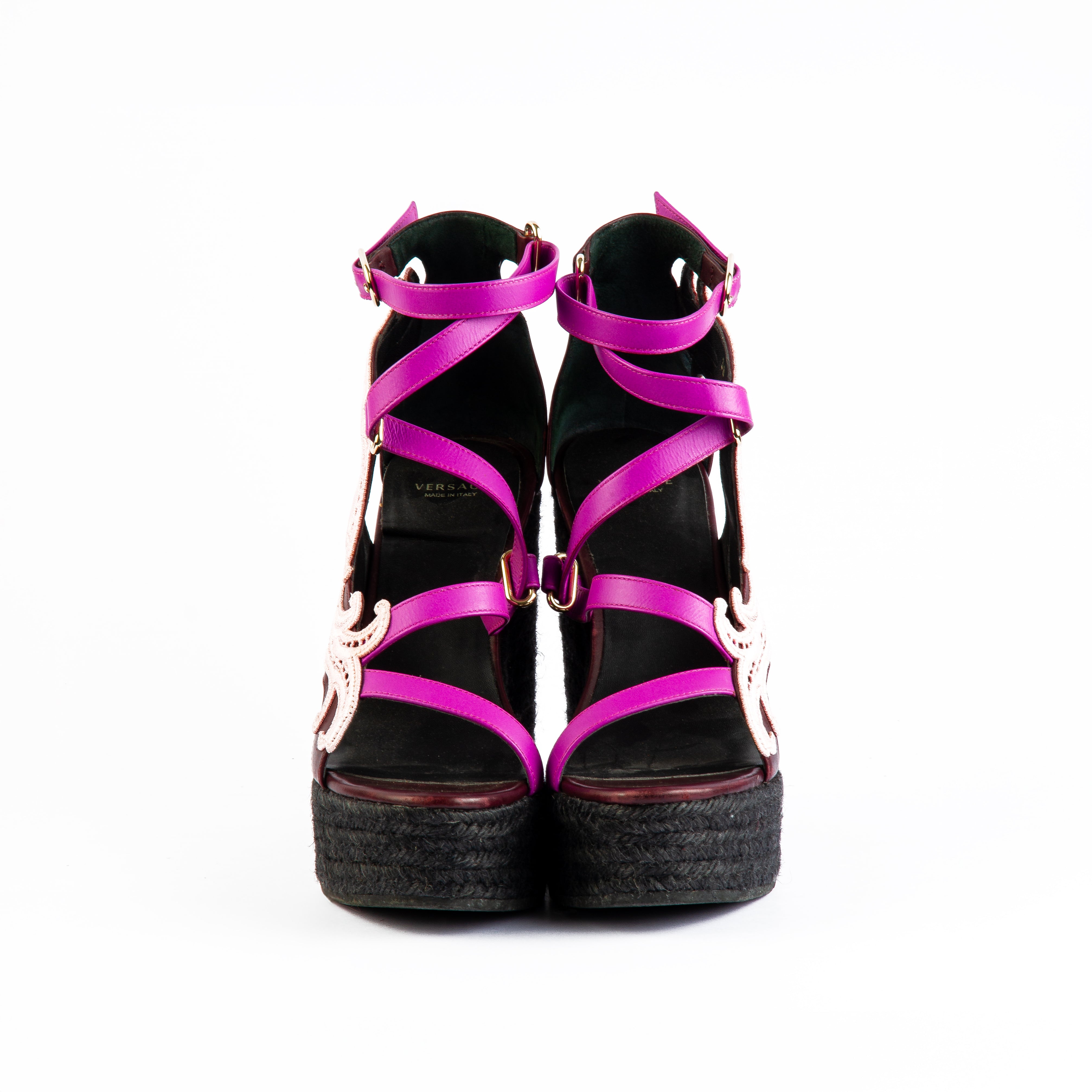 Versace Anabela Wedge Sandals