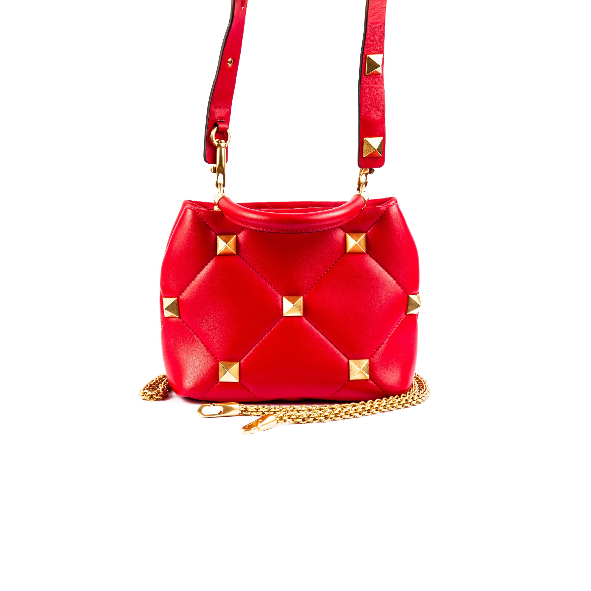 Valentino Roman Studs Small Top Handle Bag