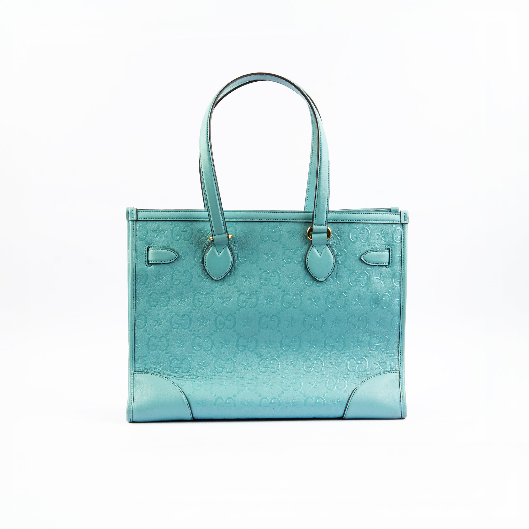 Gucci GG Star Embossed Medium Shoulder Bag