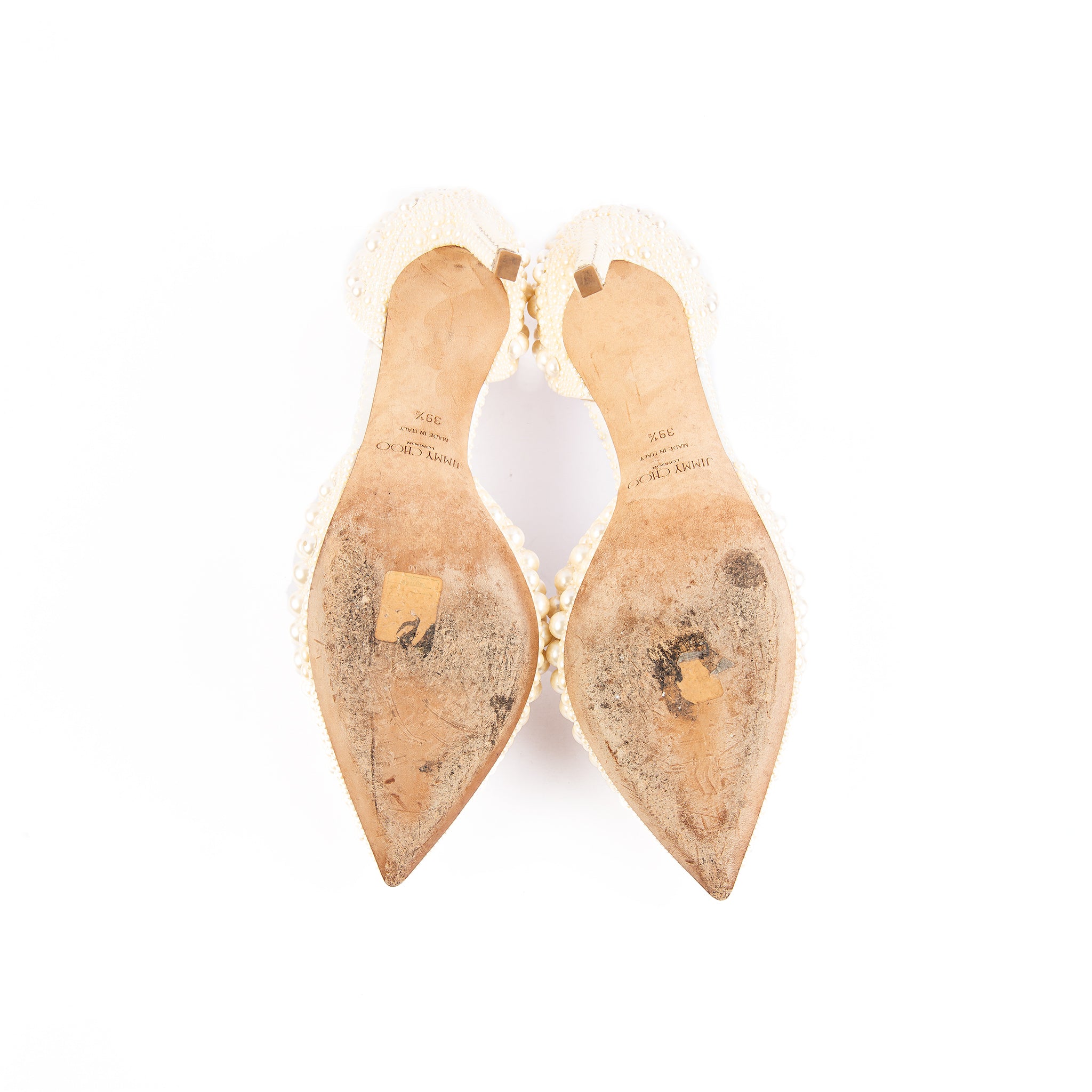 Jimmy Choo Sabine D’orsay Pearl-embellished Pumps