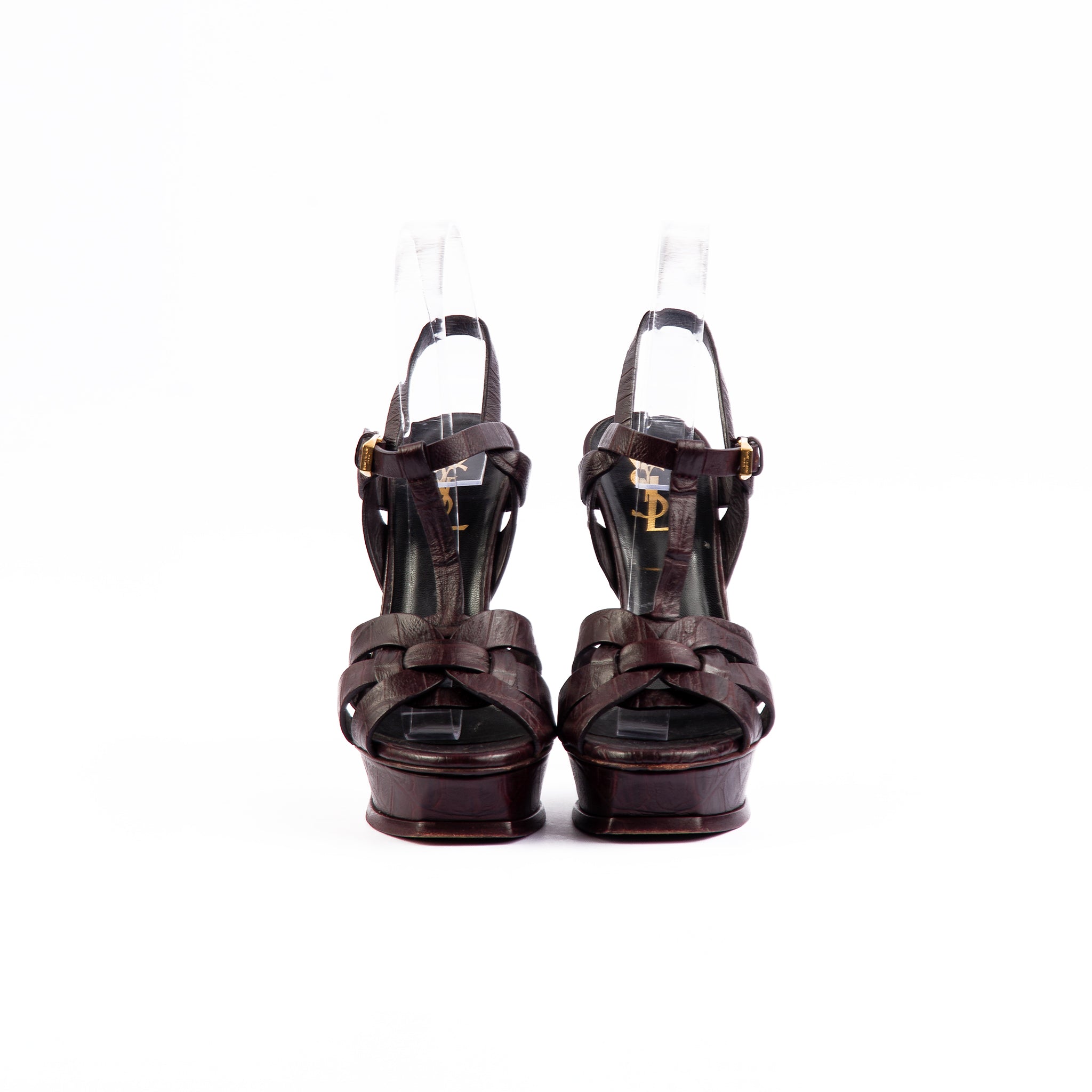 Saint Laurent Crocodile Tribute Sandals