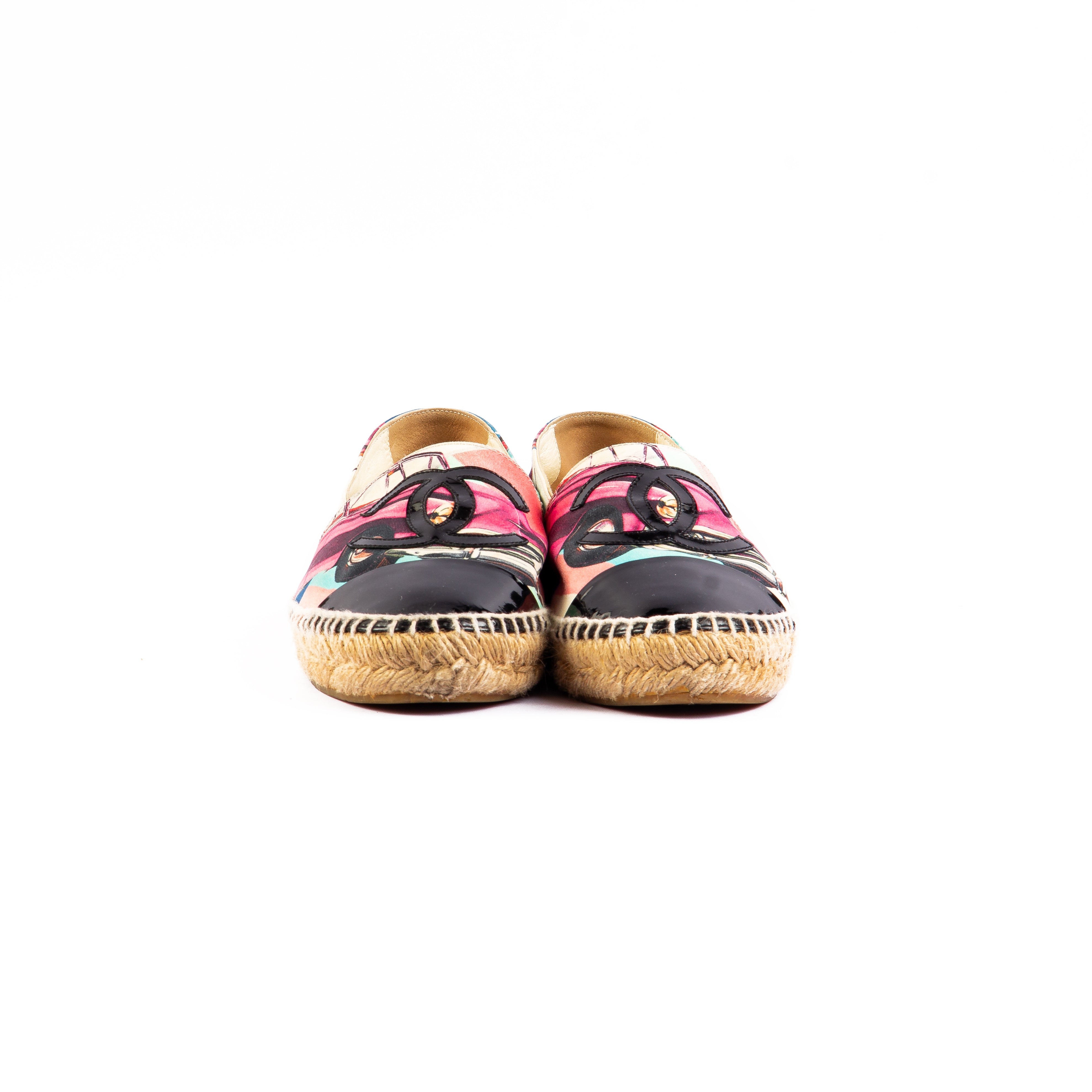 Chanel Cuba Multicolor Print Espadrilles