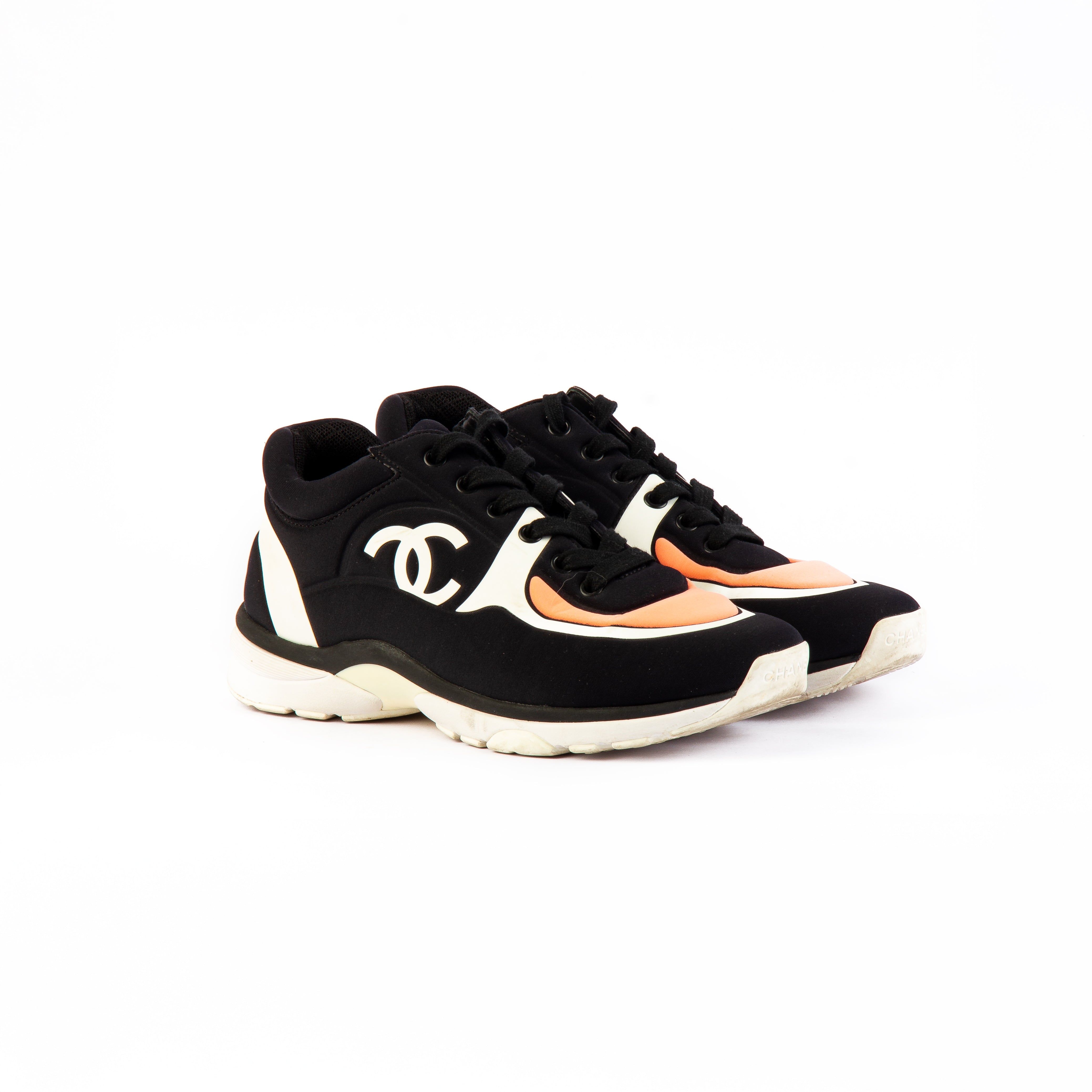 Chanel Interlocking CC Logo Sneakers