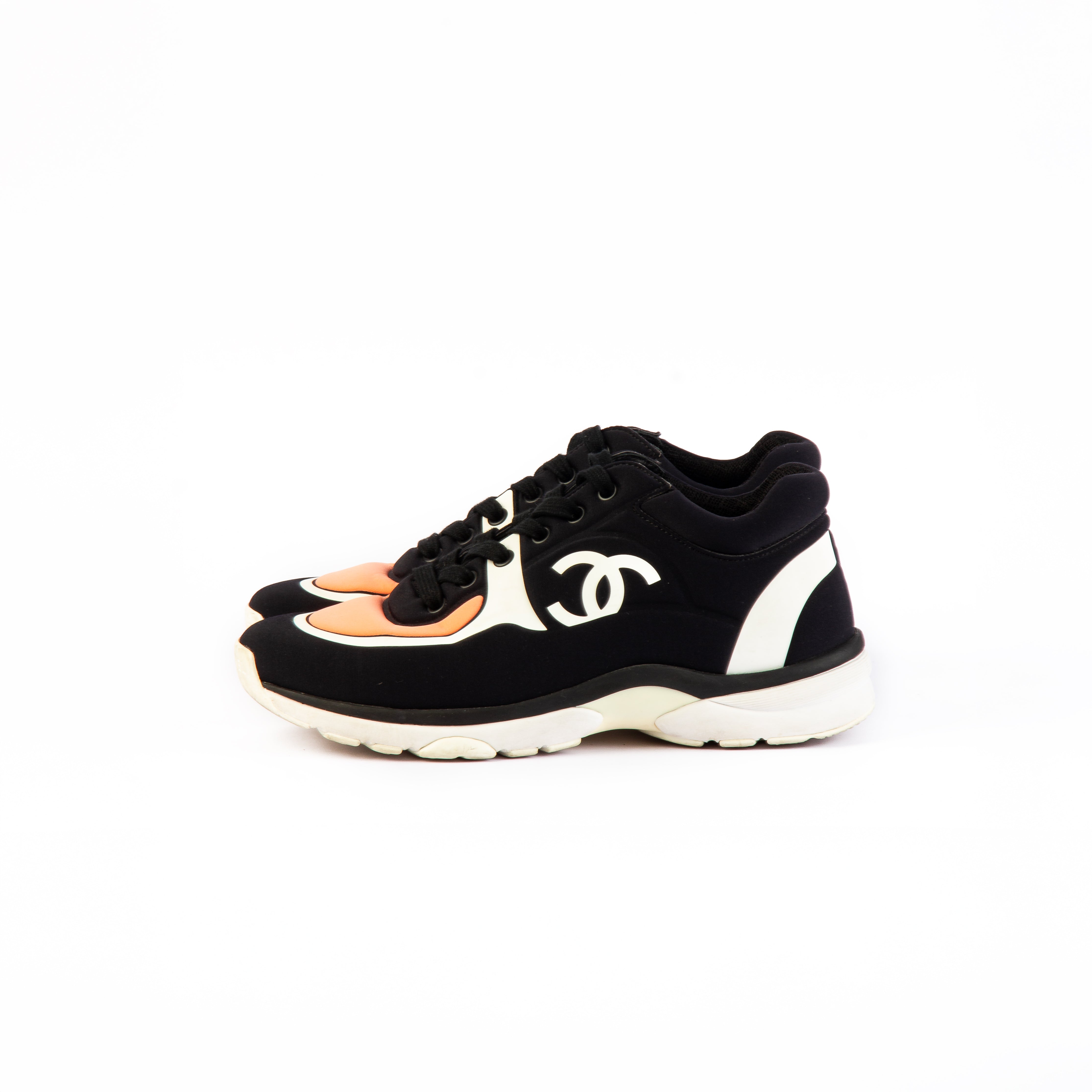 Chanel Interlocking CC Logo Sneakers