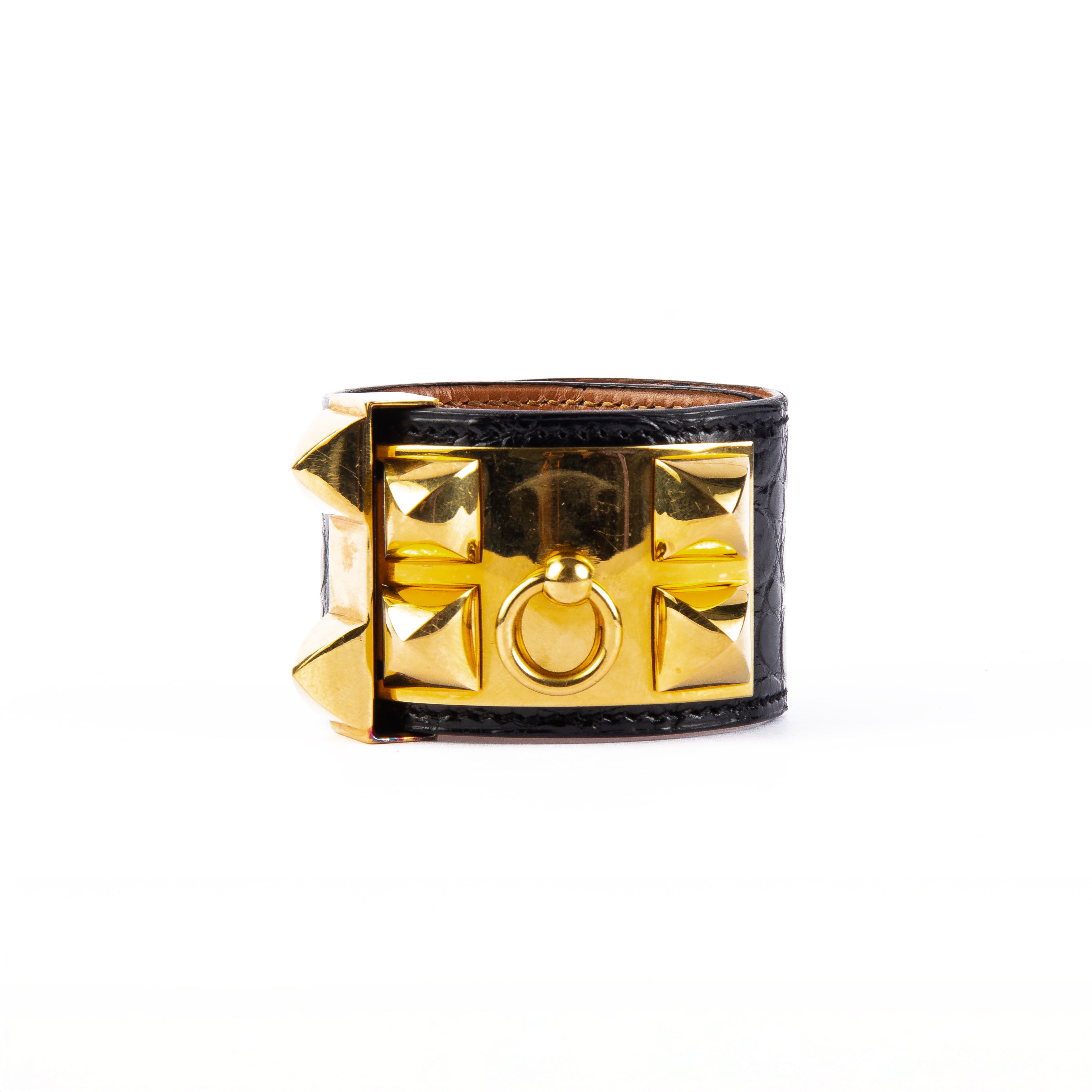 Hermès Collier de Chien Alligator WRAP Bracelet
