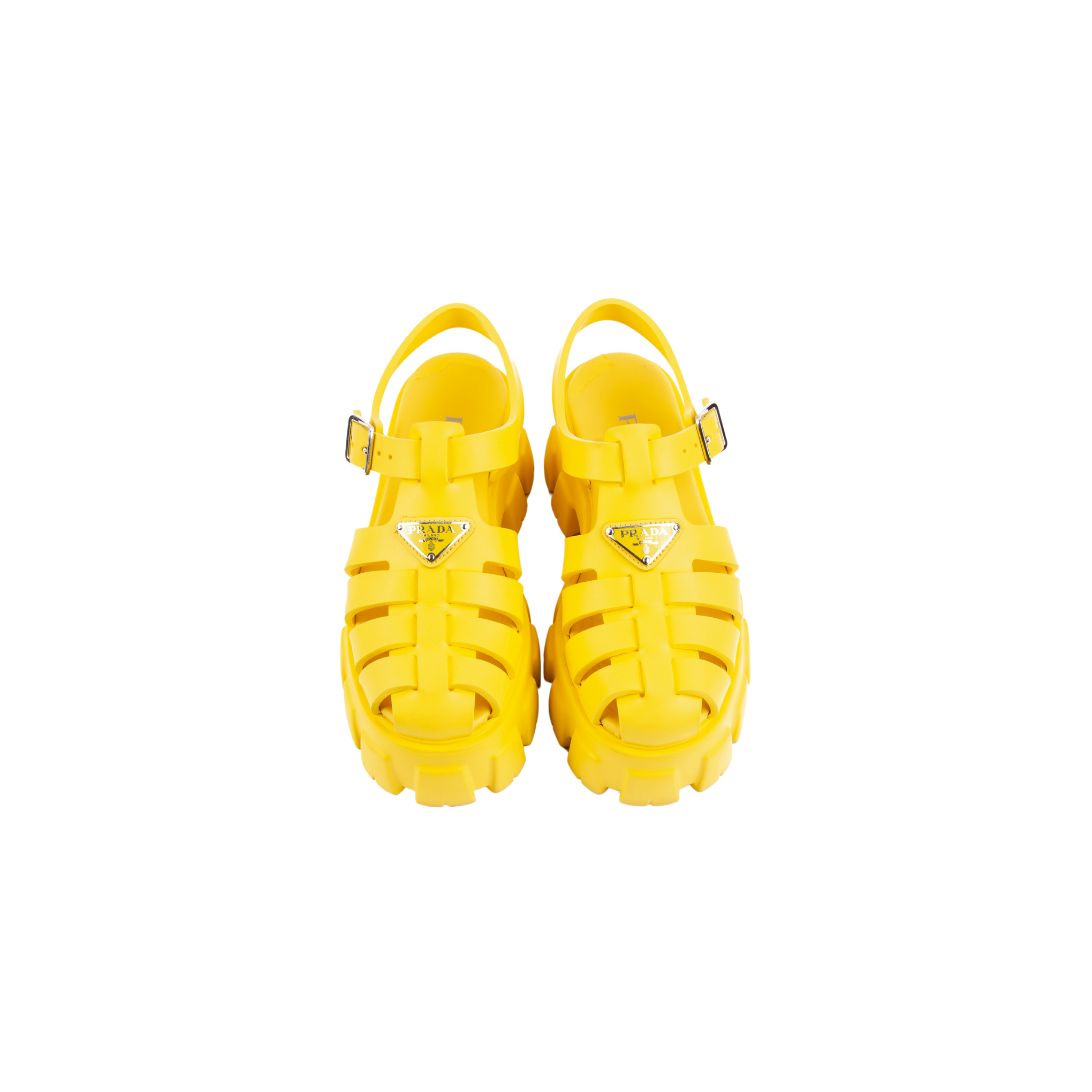 Prada Monolith Rubber Sandals