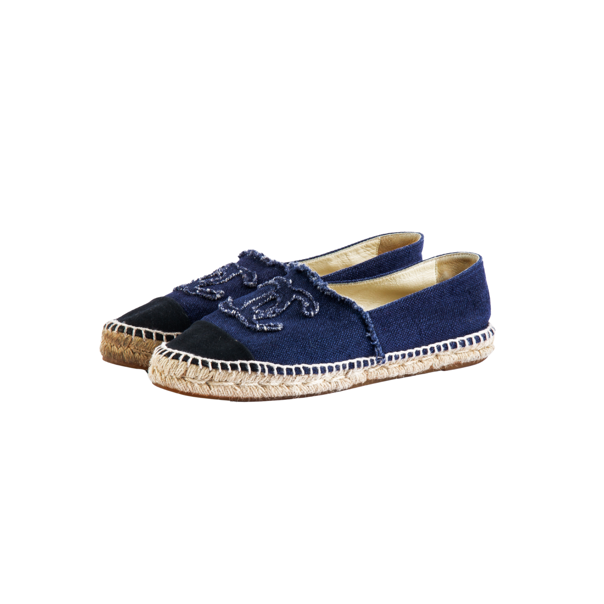Chanel Denim Flat Espadrilles