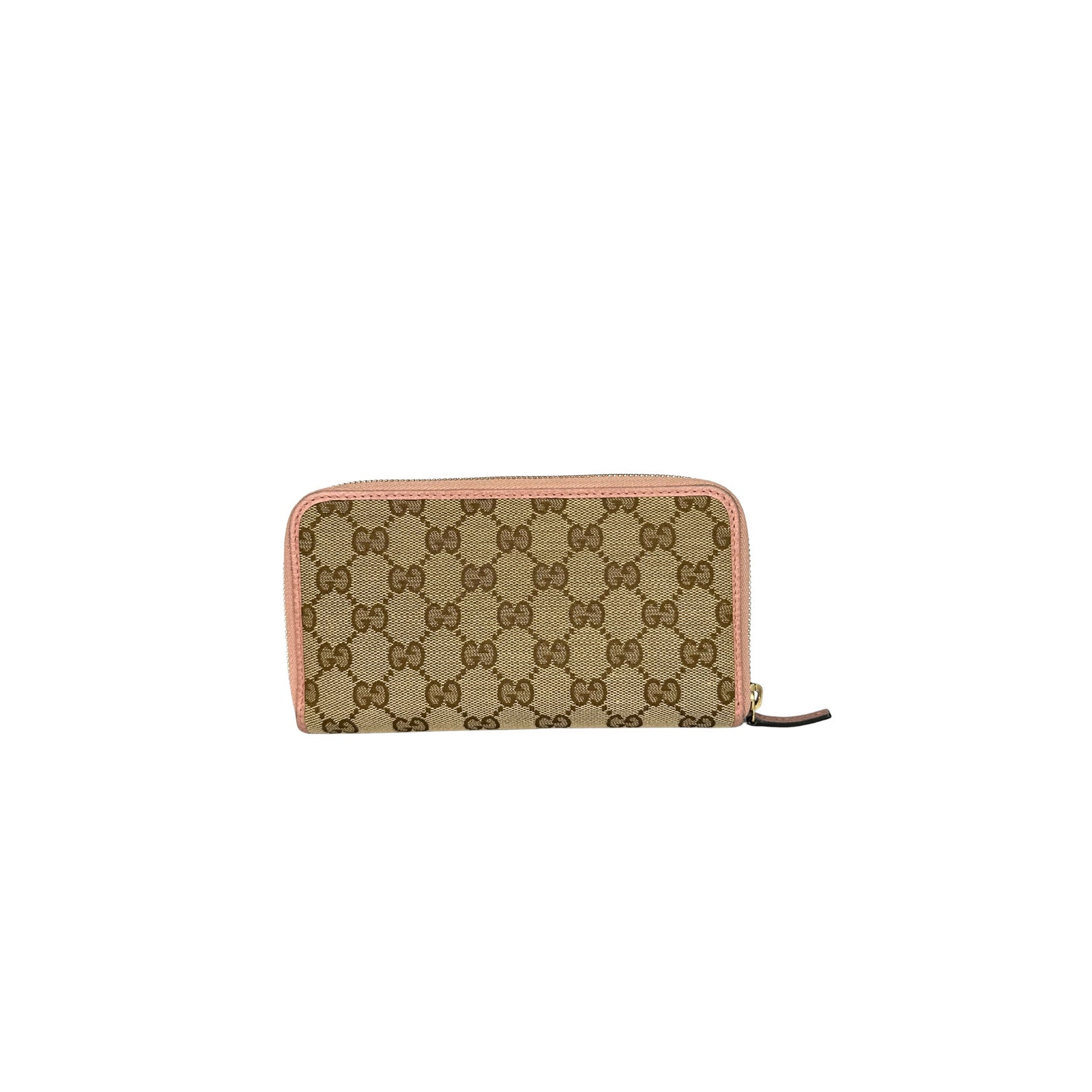 Gucci Monogram Dollar GG Zip Around Wallet