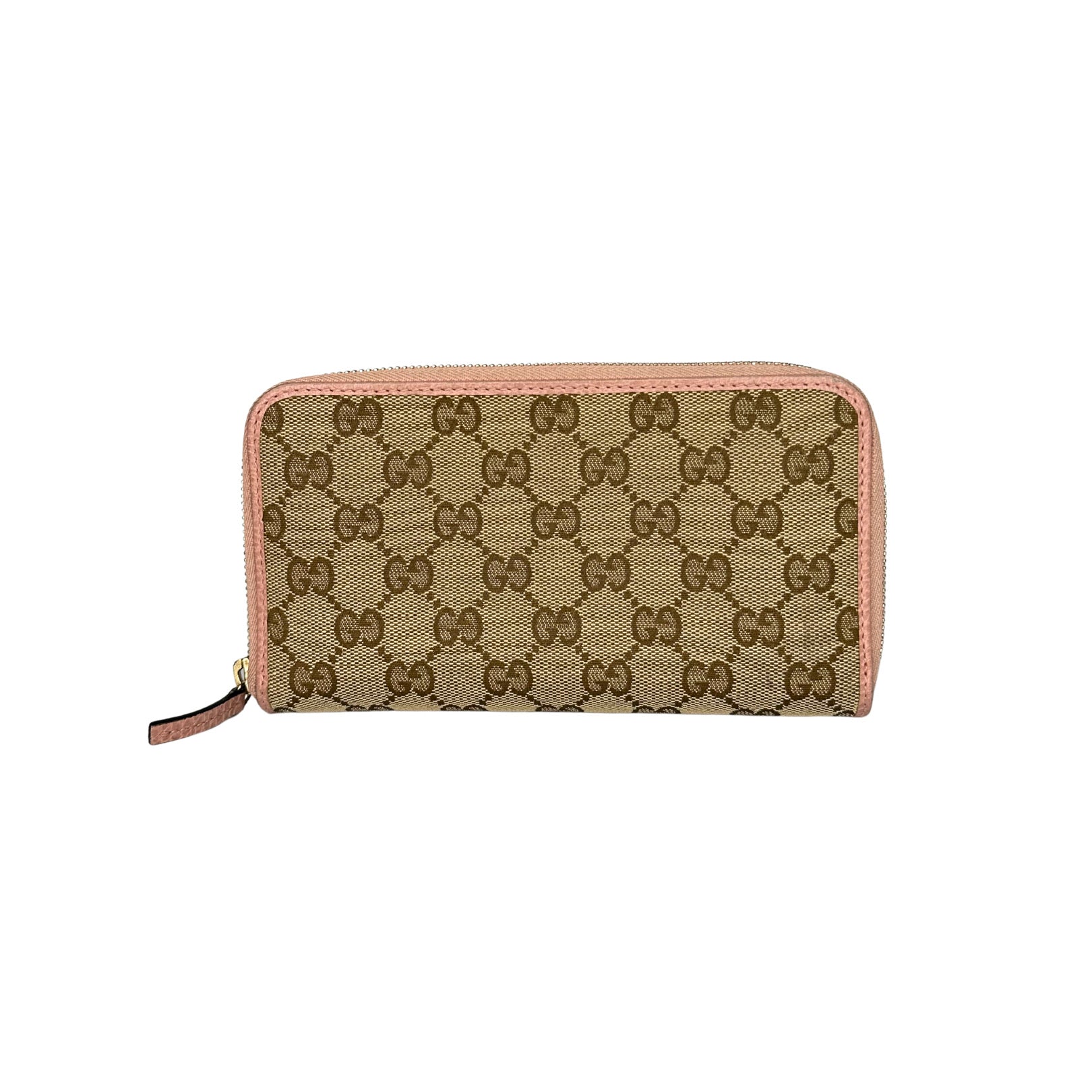 Gucci Monogram Dollar GG Zip Around Wallet